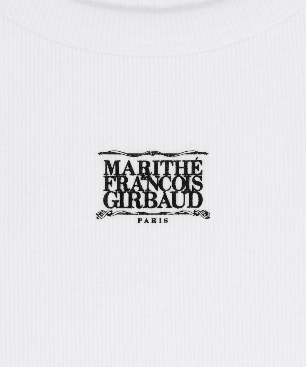 Marithe & Francois Girbaud - [Pre-order – Ships 2 Jul] Ribbon Classic Logo Sleeveless (White) product image 9 | TRAB K-Fashion Australia