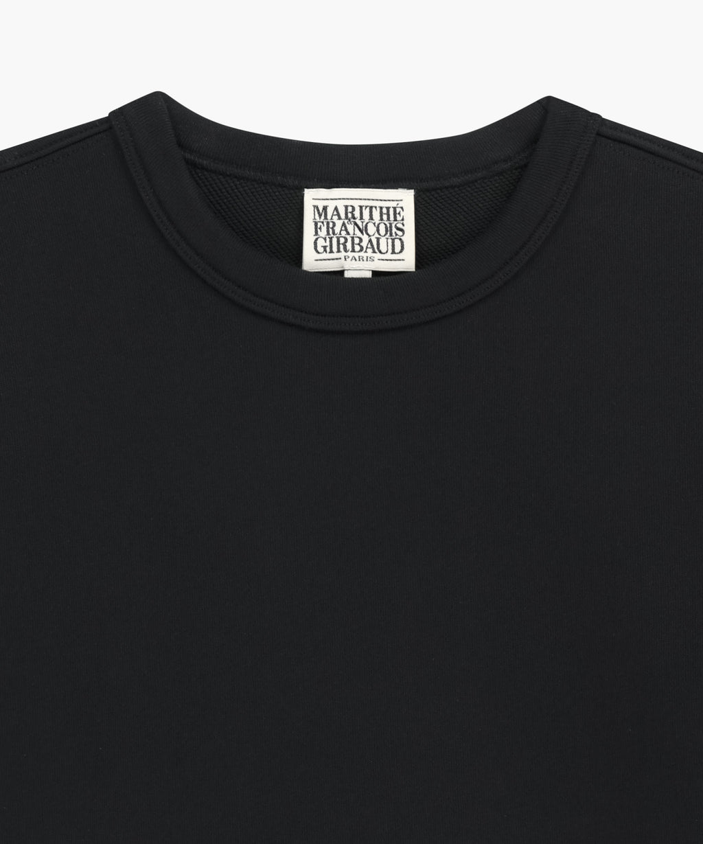 Marithe & Francois Girbaud - Basic Crop Sweatshirt (Black) product image 8 | TRAB K-Fashion Australia