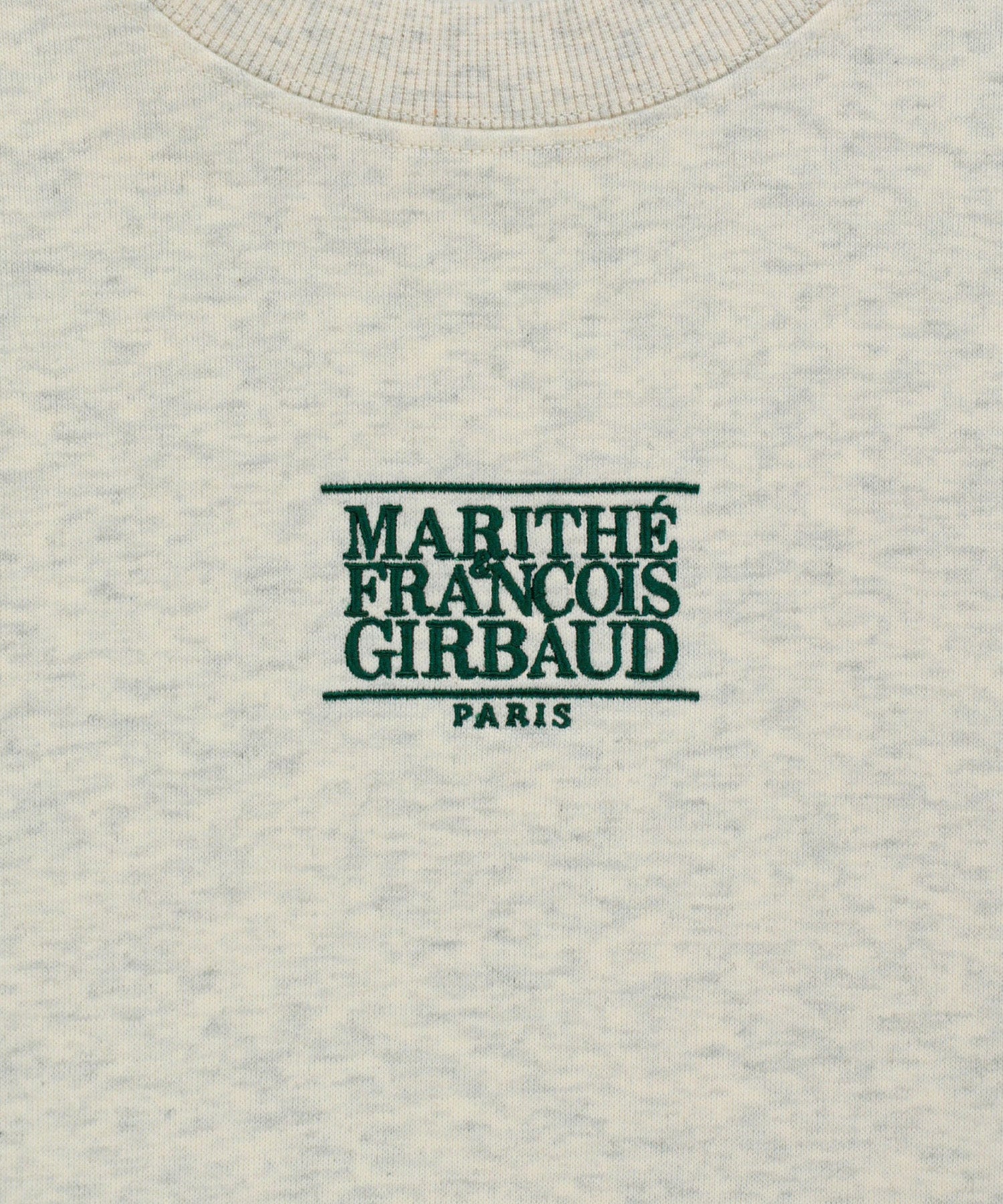 Marithe & Francois Girbaud - Small Classic Logo Crop Sweatshirt (Oatmeal) product image 9 | TRAB K-Fashion Australia