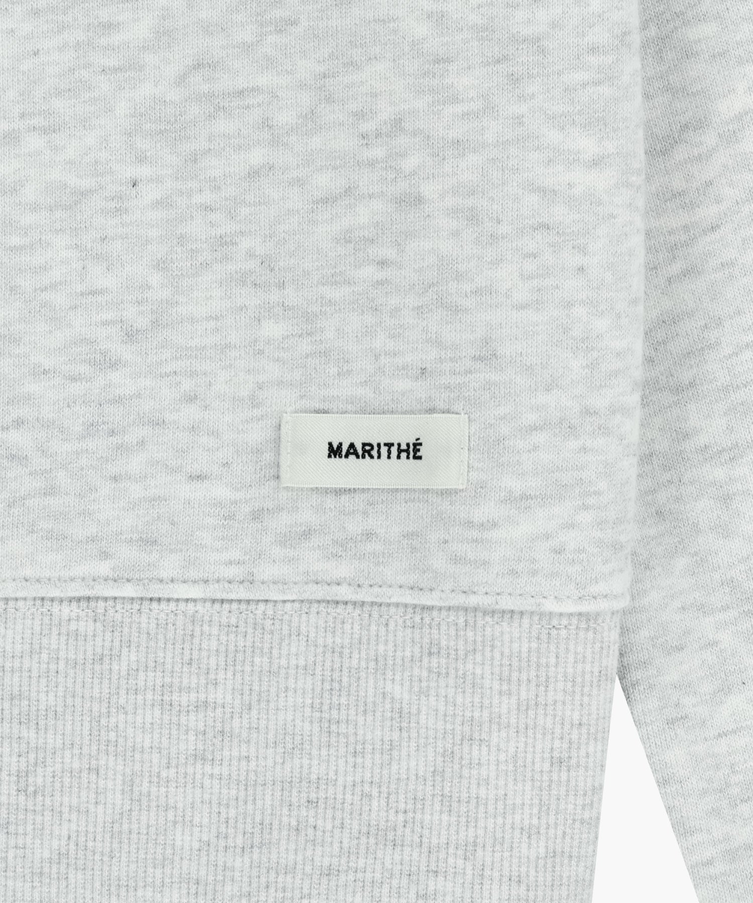 Marithe & Francois Girbaud - Basic Crop Sweatshirt (Light Heather Gray) product image 9 | TRAB K-Fashion Australia