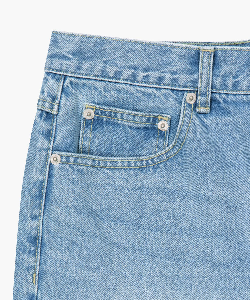 Marithe & Francois Girbaud - Relaxed Fit Boots-cut Denim Pants (Light Blue) product image 9 | TRAB K-Fashion Australia