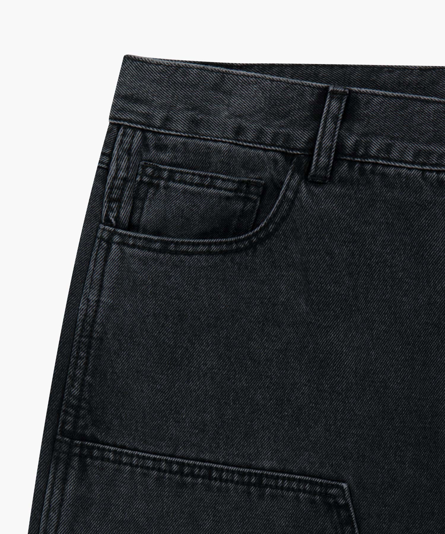 Marithe & Francois Girbaud - Double Knee Denim Pants (Black) product image 9 | TRAB K-Fashion Australia