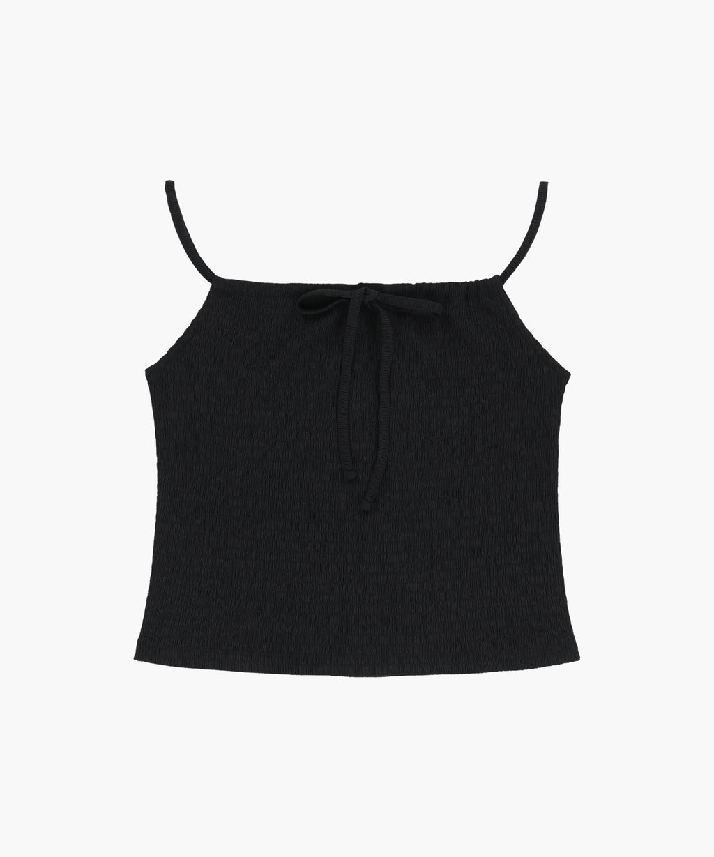 Marithe & Francois Girbaud - Crinkle Sleeveless + Cardigan Set (Black) product image 9 | TRAB K-Fashion Australia