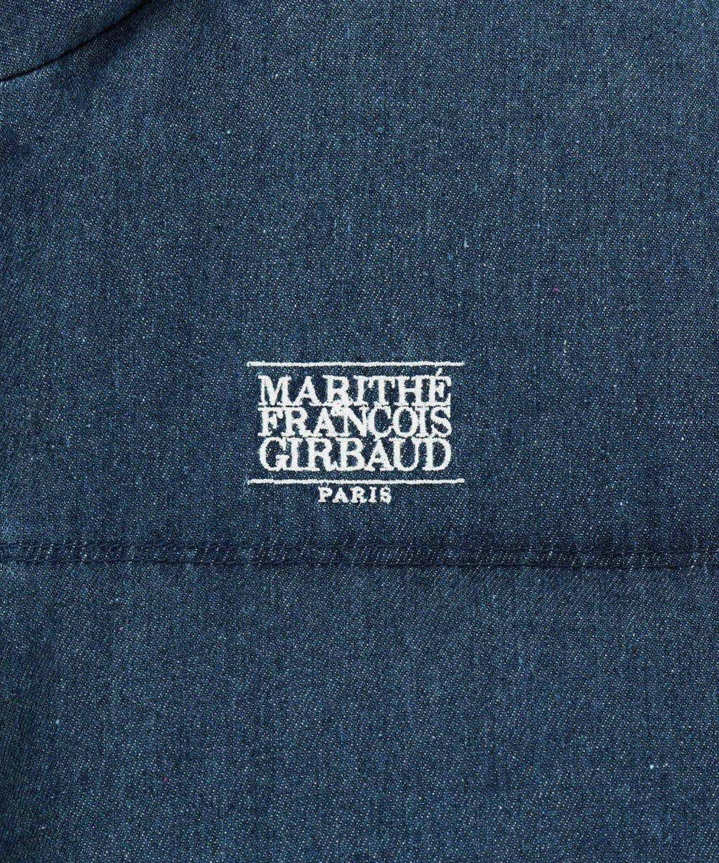 Marithe & Francois Girbaud - Classic Logo Denim Down Jacket (Dark Blue) product image 13 | TRAB K-Fashion Australia