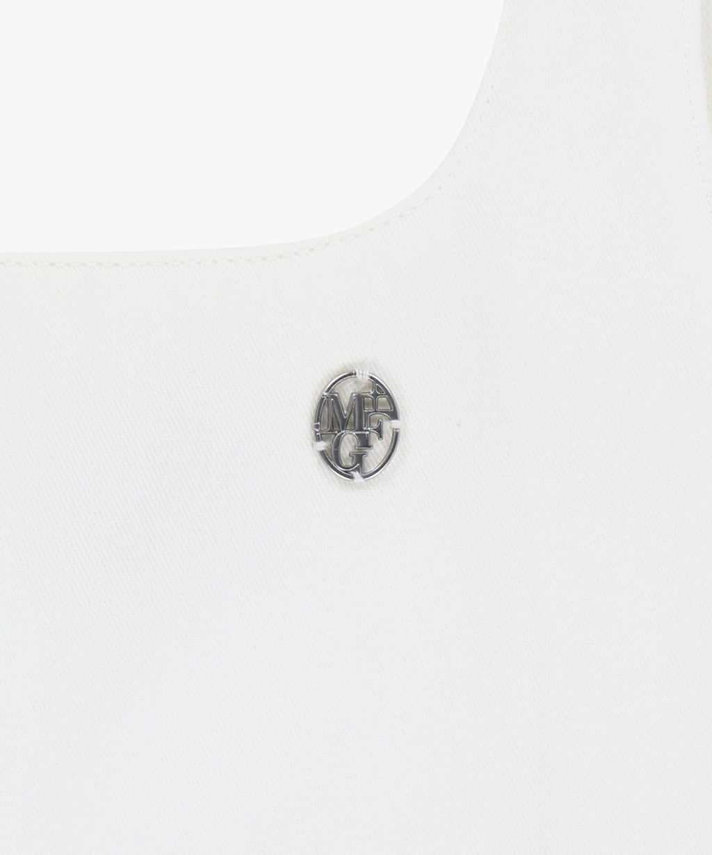 Marithe & Francois Girbaud - Denim Sleeveless Dress (Off White) product image 9 | TRAB K-Fashion Australia