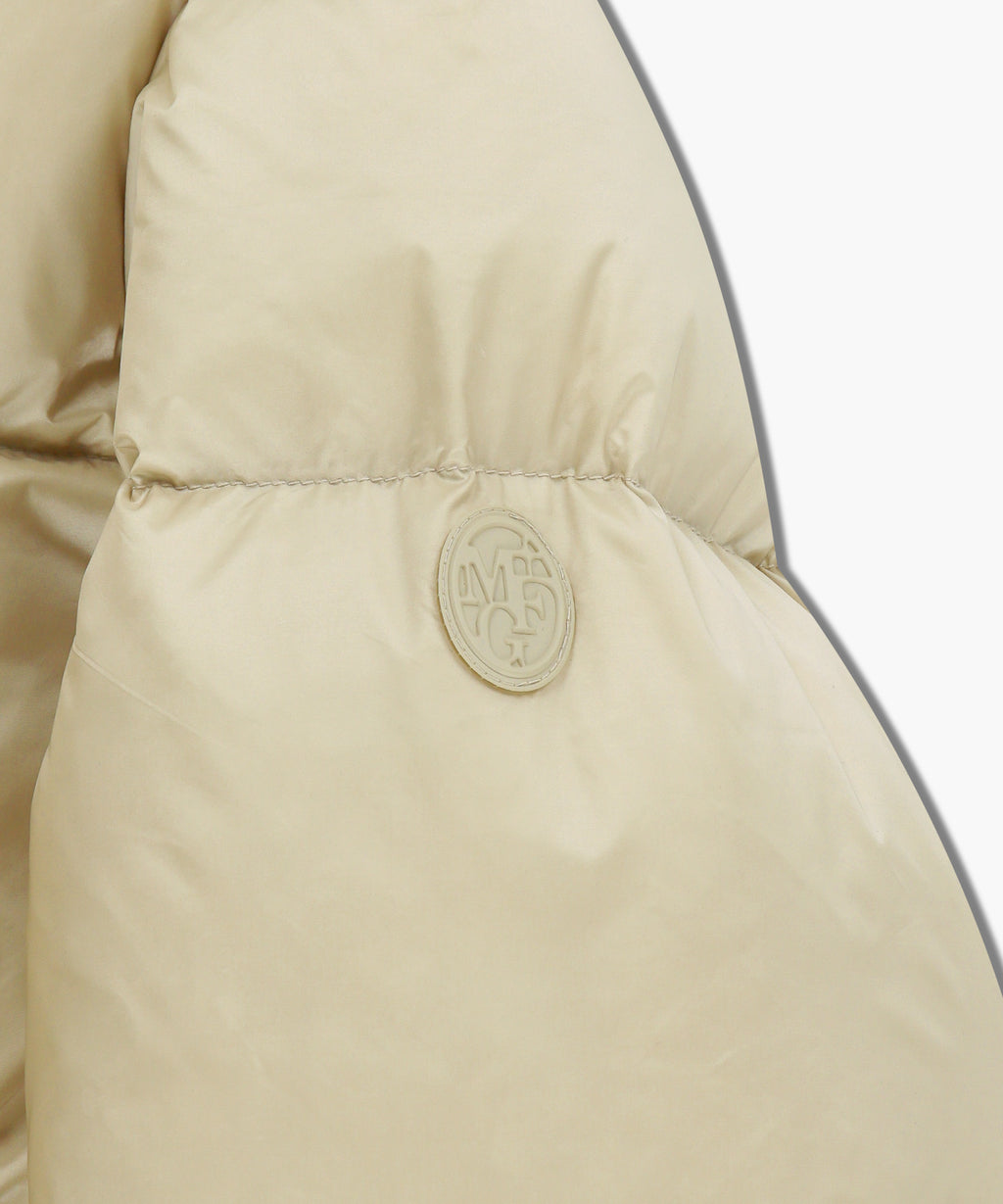 Marithe & Francois Girbaud - Collar Crop Down Jacket (Light Beige) product image 12 | TRAB K-Fashion Australia
