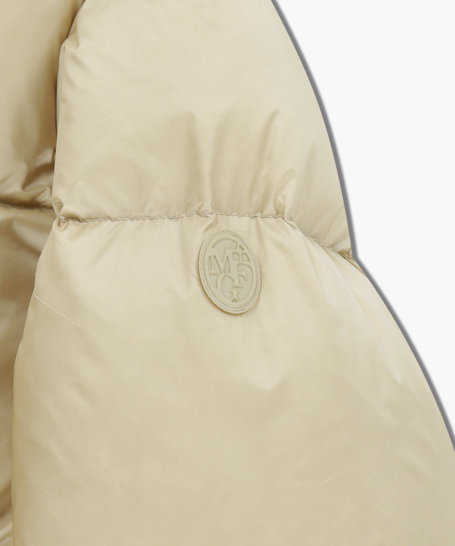 Marithe & Francois Girbaud - Collar Crop Down Jacket (Light Beige) product image 12 | TRAB K-Fashion Australia