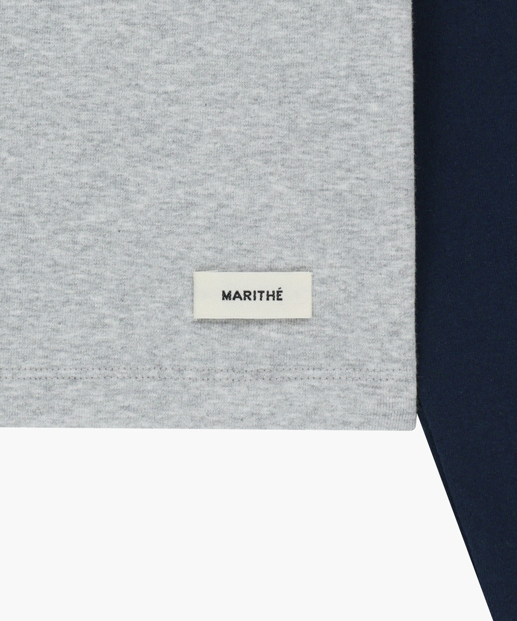 Marithe & Francois Girbaud - Basic Crop Long Sleeve (Heather Gray) product image 9 | TRAB K-Fashion Australia
