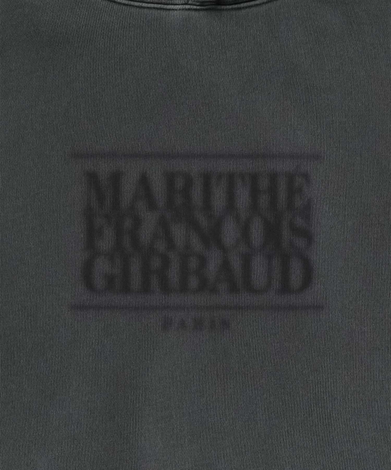 Marithe & Francois Girbaud - Shadow Classic Logo Dyeing Crop Hoodie (Charcoal) product image 8 | TRAB K-Fashion Australia