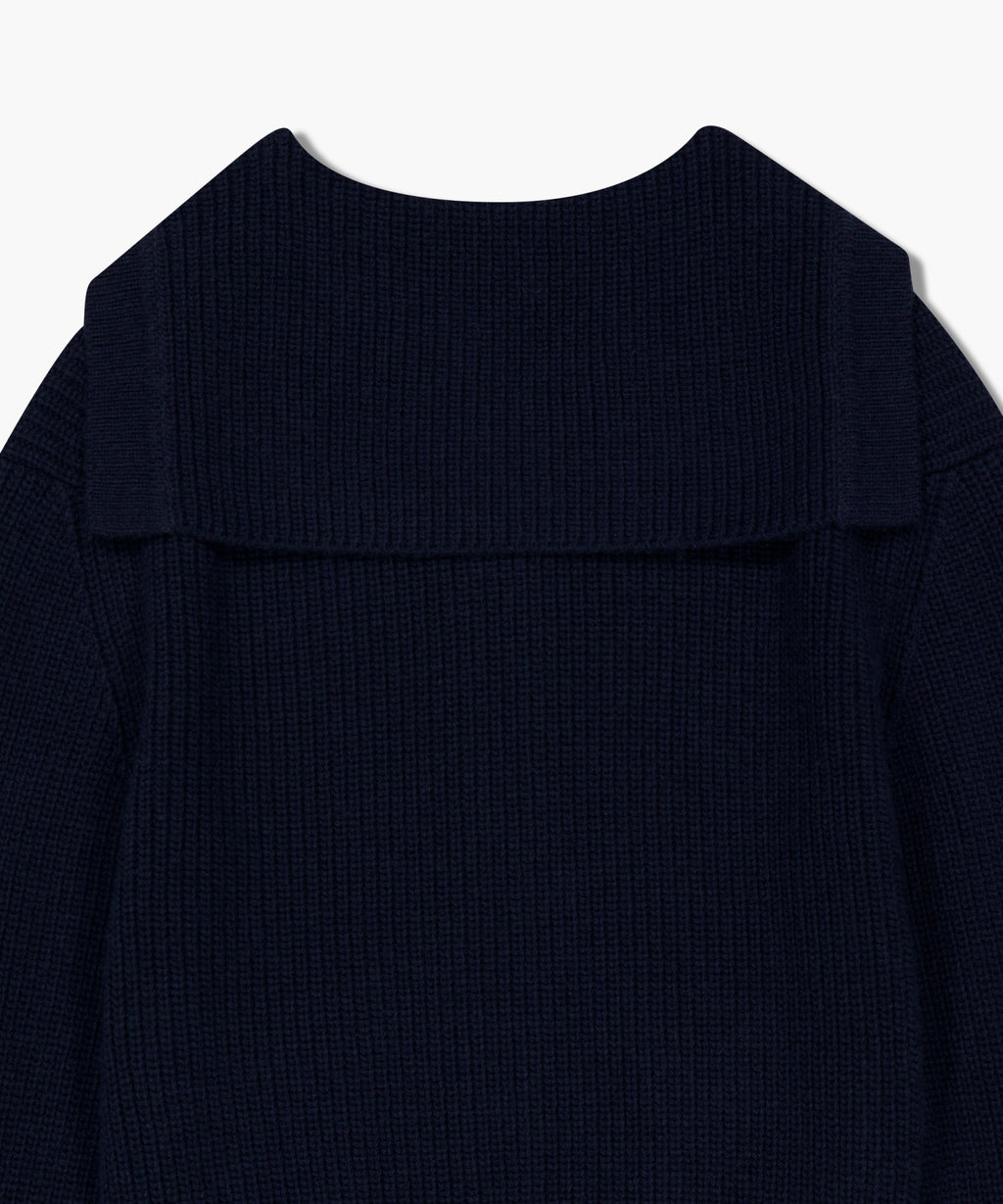 Marithe & Francois Girbaud - Sailor Rib Knit Cardigan (Navy) product image 9 | TRAB K-Fashion Australia