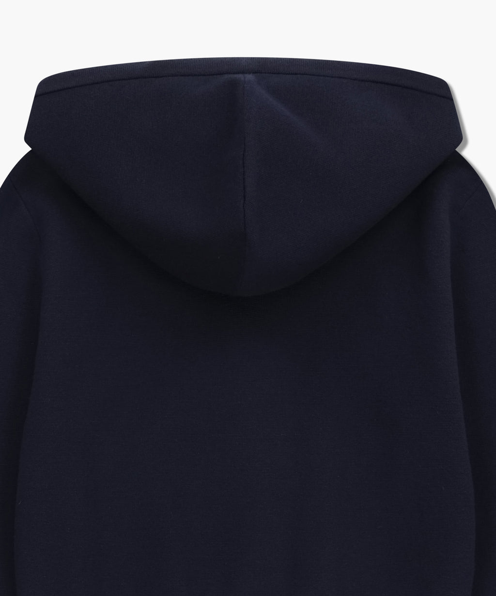 Marithe & Francois Girbaud - Classic Logo Crop Knit Hoodie Zipup (Navy) product image 9 | TRAB K-Fashion Australia