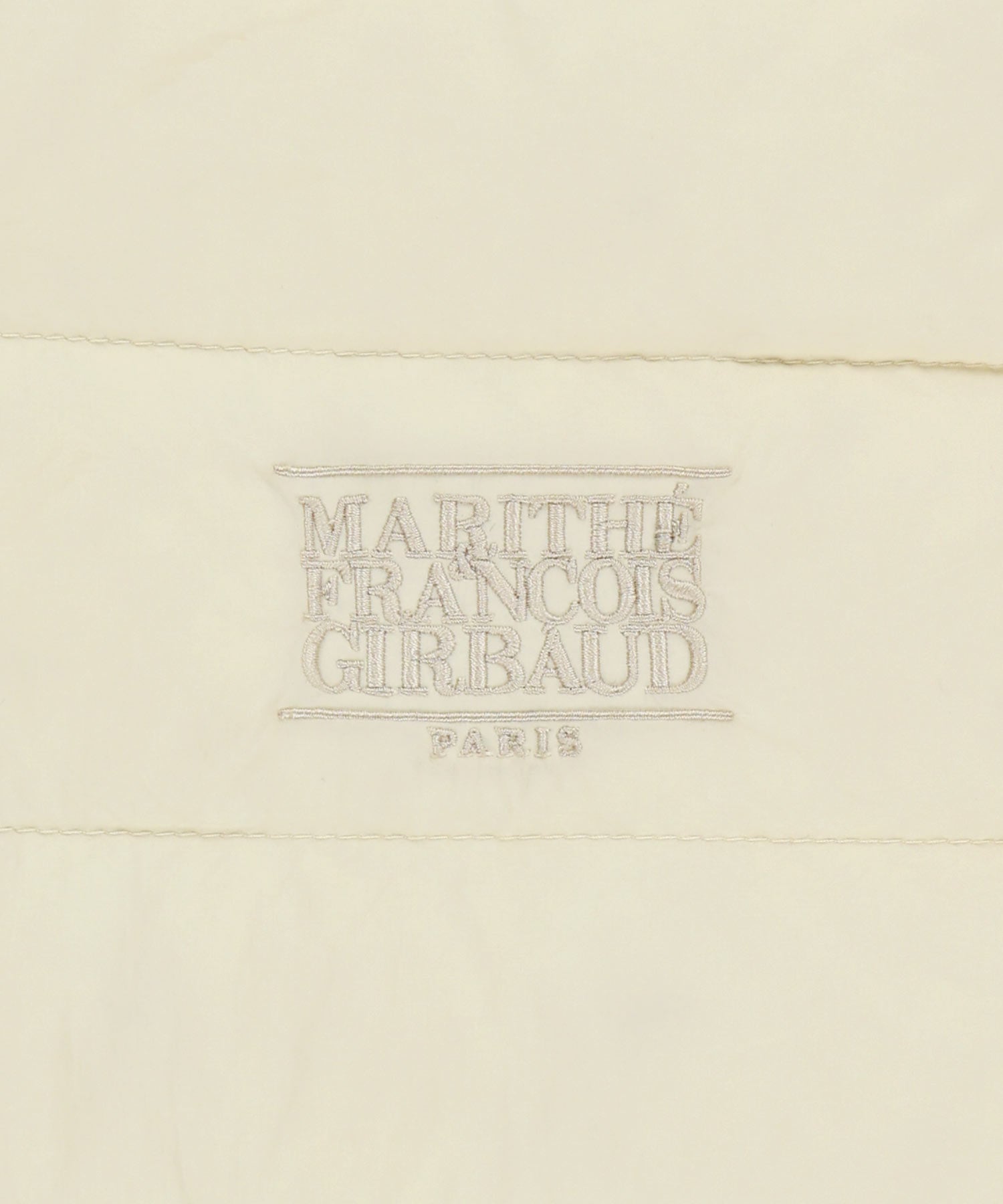 Marithe & Francois Girbaud - Classic Logo Light Down Vest (Cream) product image 9 | TRAB K-Fashion Australia