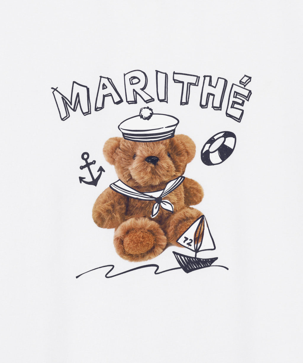 Marithe & Francois Girbaud - Marine Drawing Doodle Graphic Tee (White) product image 9 | TRAB K-Fashion Australia