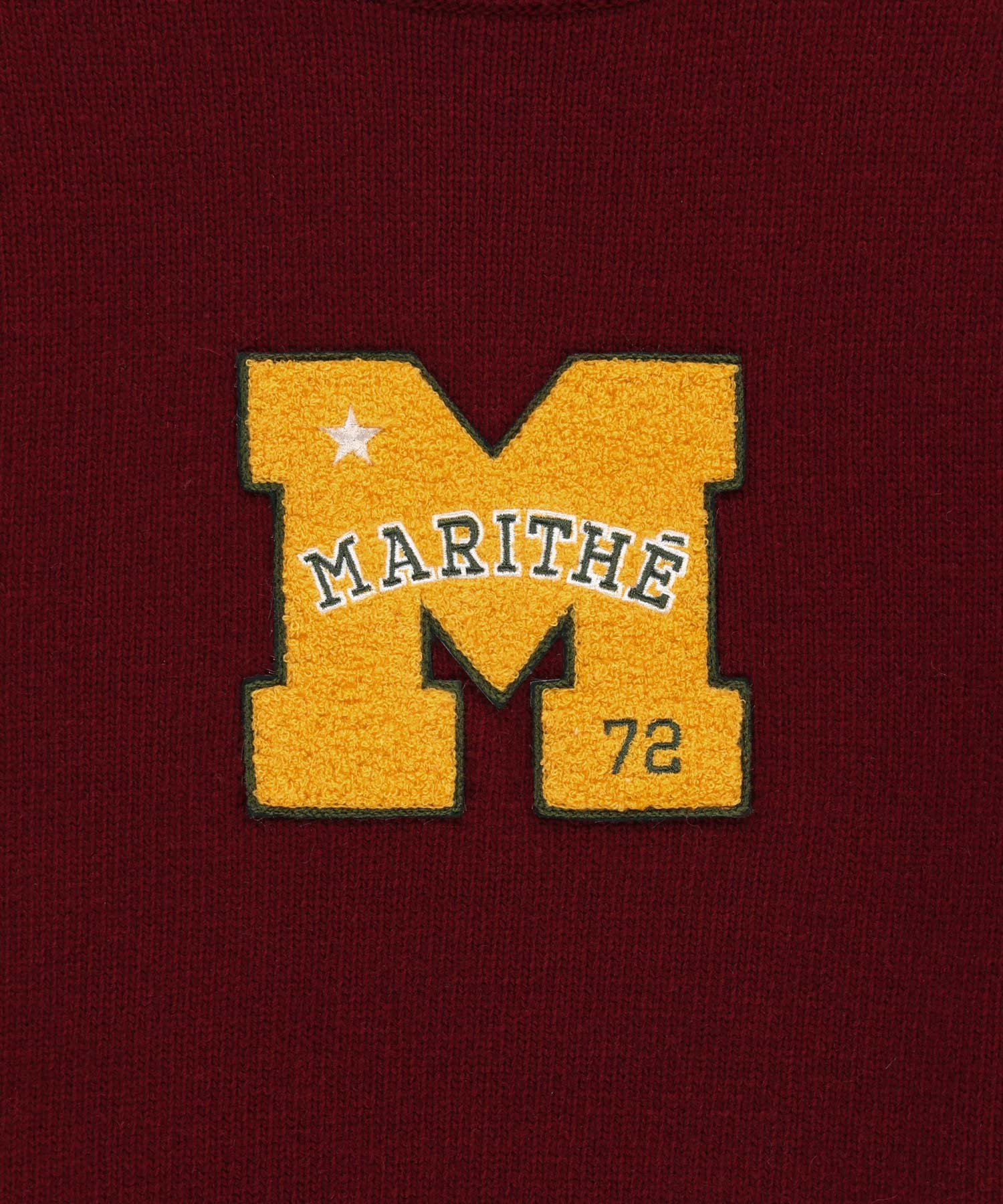 Marithe & Francois Girbaud - Applique Knit Pullover (Burgundy) product image 9 | TRAB K-Fashion Australia