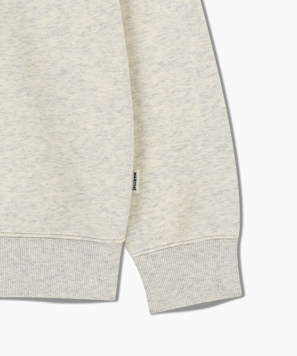 Marithe & Francois Girbaud - Applique Logo Oversized Sweatshirt (brushed) (Oatmeal) product image 10 | TRAB K-Fashion Australia