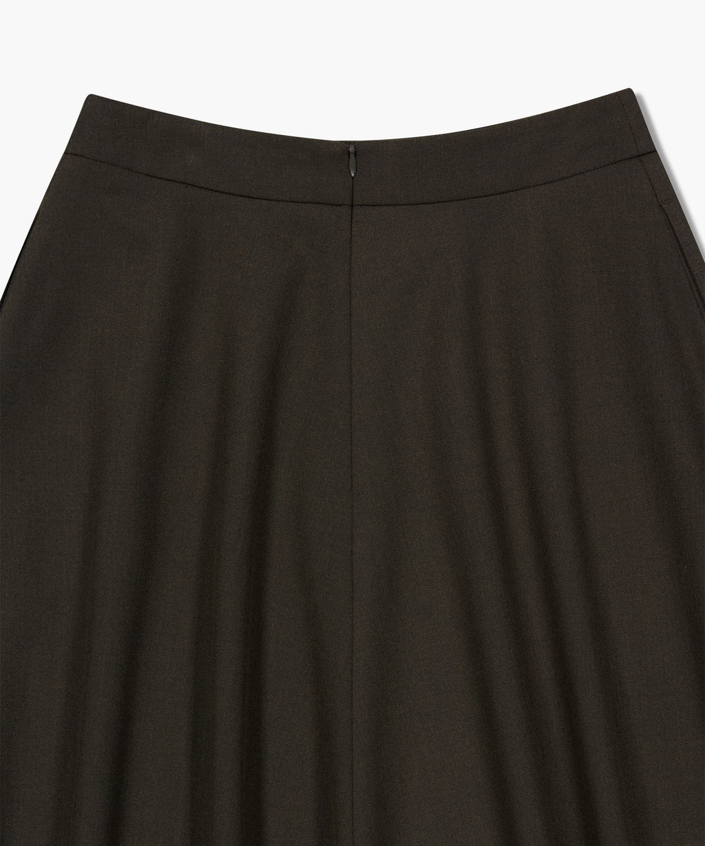 Marithe & Francois Girbaud - Long Flare Skirt (Brown) product image 9 | TRAB K-Fashion Australia