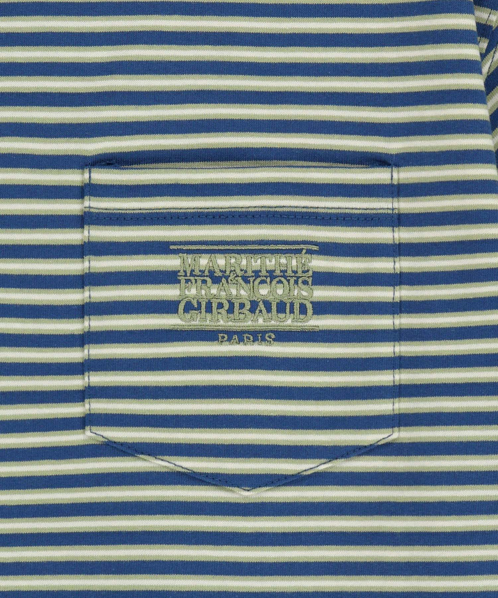 Marithe & Francois Girbaud - [Pre-order – Ships 19 Jun] Small Classic Logo Stripe Ringer Tee (Light Green) product image 9 | TRAB K-Fashion Australia
