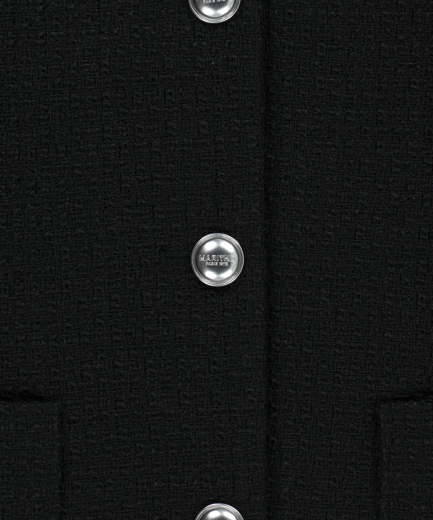 Marithe & Francois Girbaud - Collar Tweed Jacket (Black) product image 9 | TRAB K-Fashion Australia