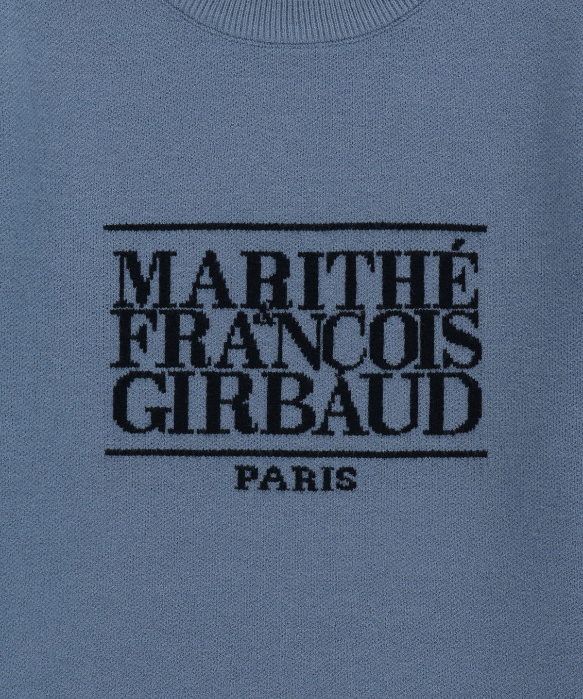 Marithe & Francois Girbaud - Classic Logo Crop Knit (Ash Blue) product image 9 | TRAB K-Fashion Australia