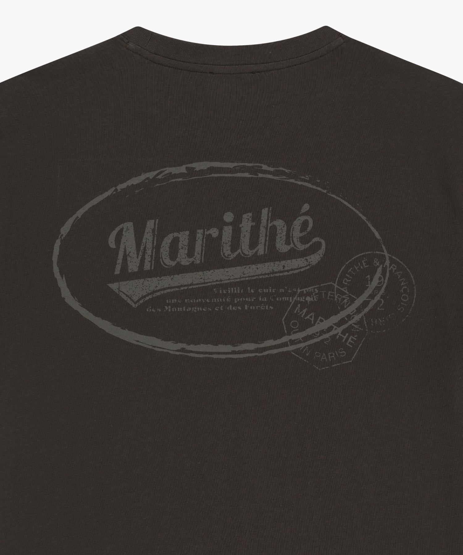 Marithe & Francois Girbaud - [Pre-order – Ships 25 Jun] Vintage Logo Typo Tee (Brown) product image 9 | TRAB K-Fashion Australia