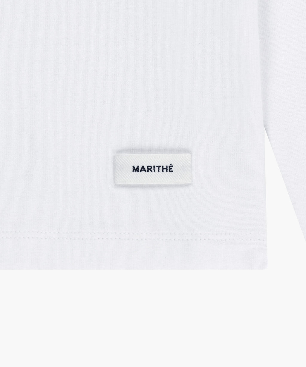 Marithe & Francois Girbaud - Basic Scoop Back Long Sleeve (White) product image 9 | TRAB K-Fashion Australia