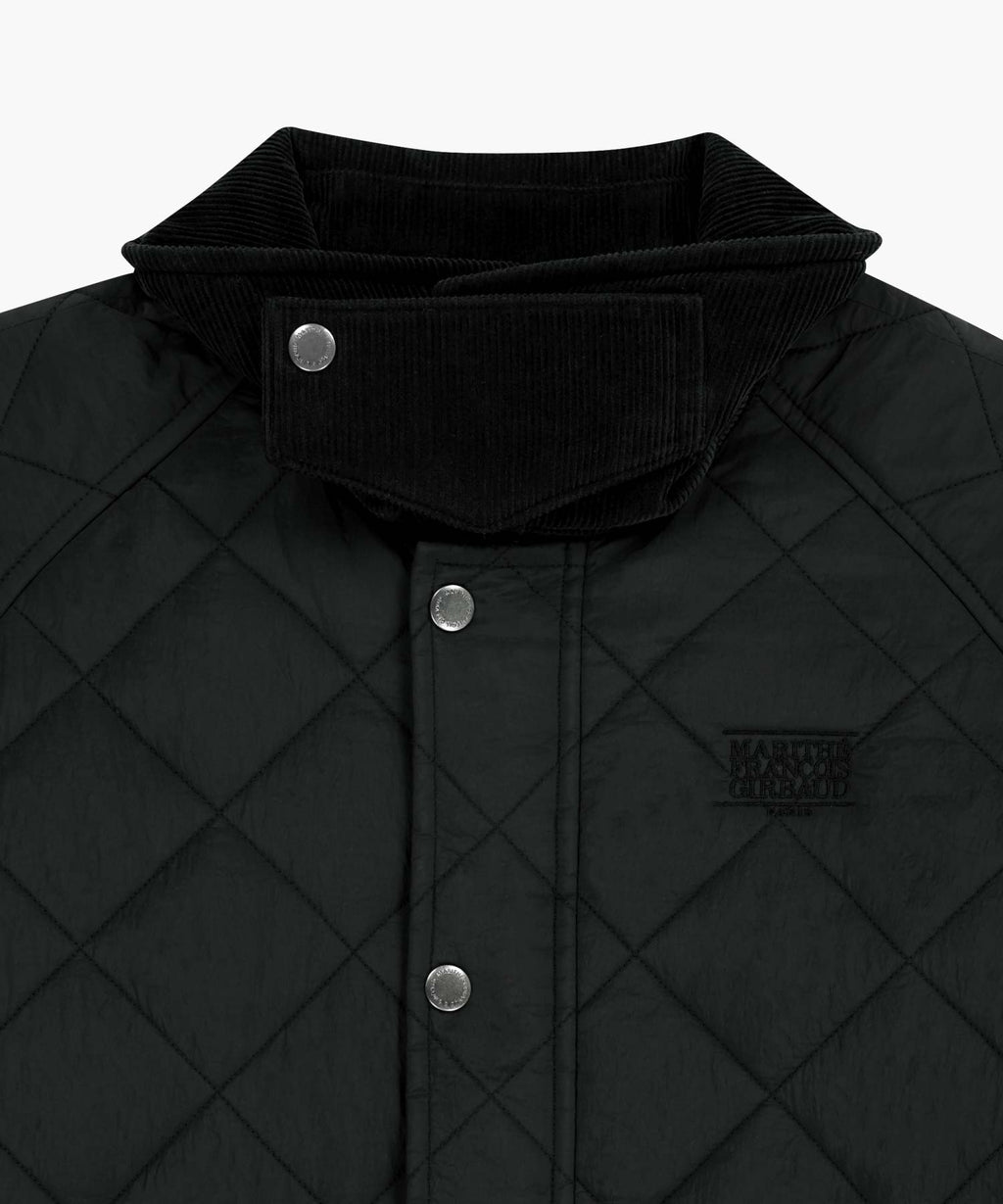 Marithe & Francois Girbaud - Corduroy Collar Quilted Jacket (Black) product image 9 | TRAB K-Fashion Australia