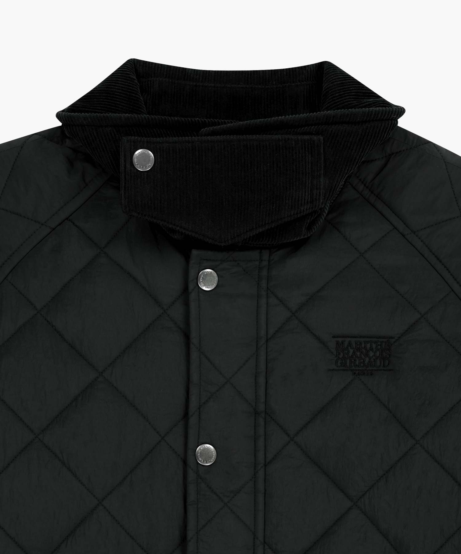 Marithe & Francois Girbaud - Corduroy Collar Quilted Jacket (Black) product image 9 | TRAB K-Fashion Australia