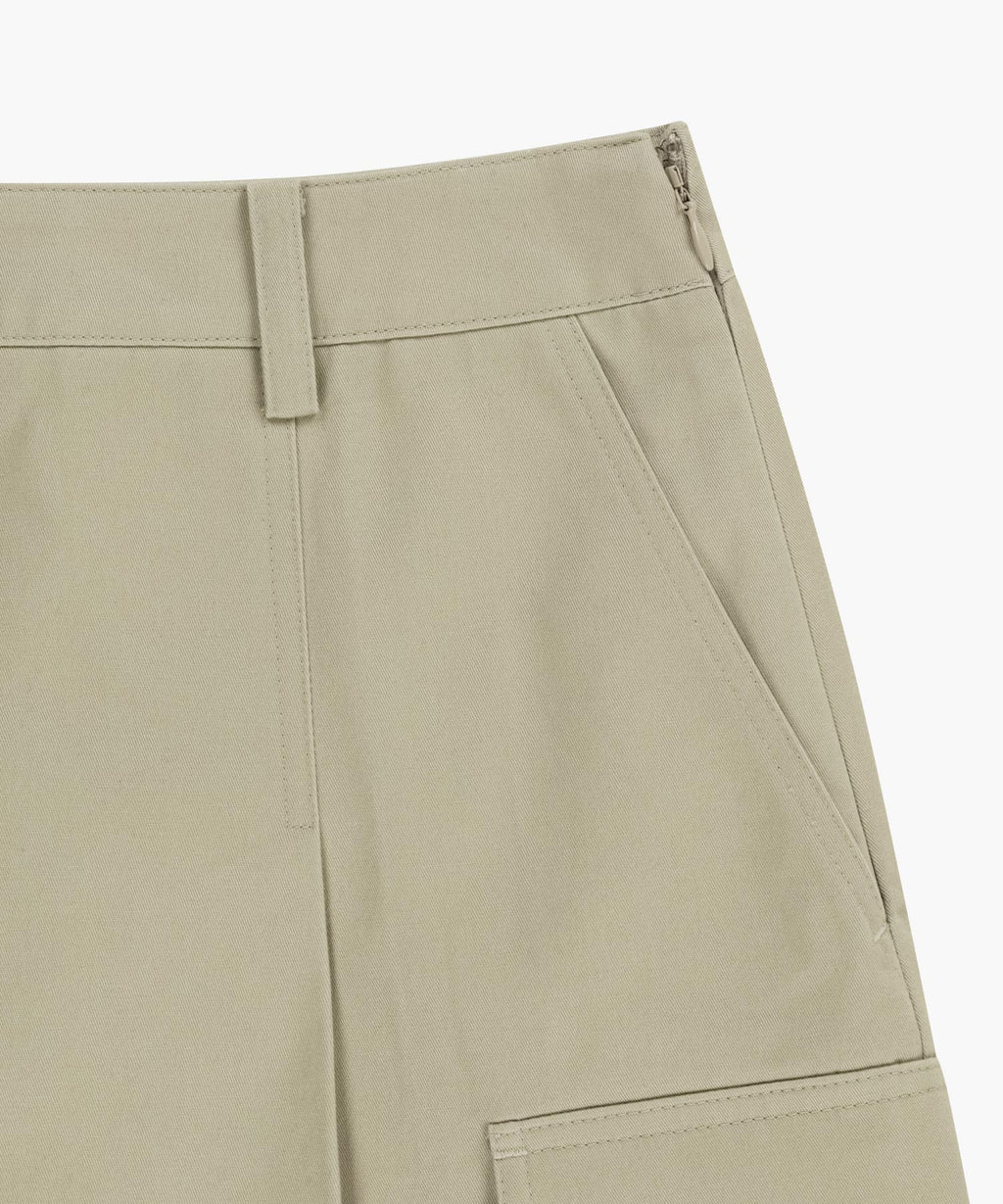 Marithe & Francois Girbaud - Cotton Cargo Mini Skirt (Beige) product image 12 | TRAB K-Fashion Australia