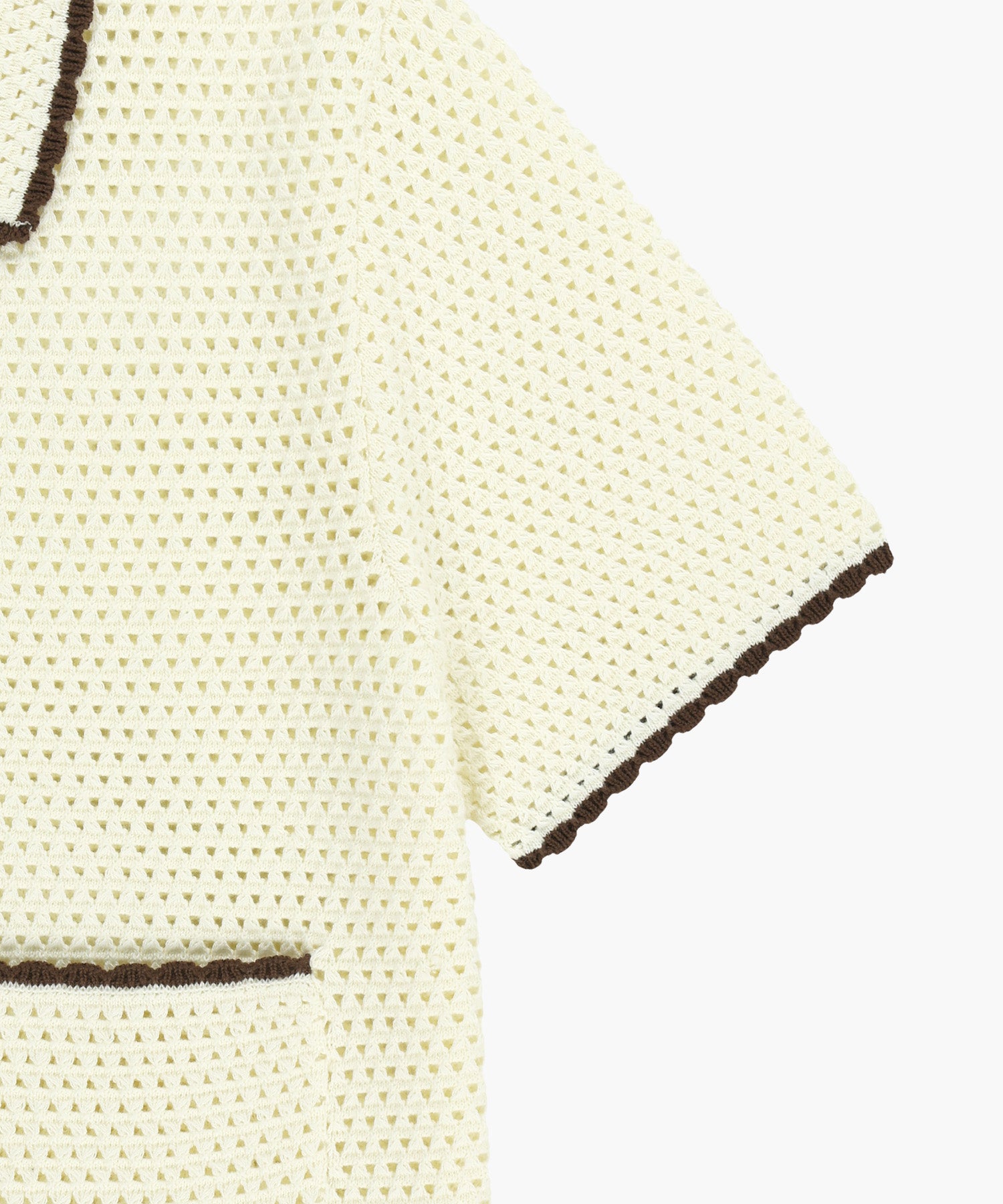 Marithe & Francois Girbaud - Crochet Half Knit Cardigan (Ivory) product image 9 | TRAB K-Fashion Australia