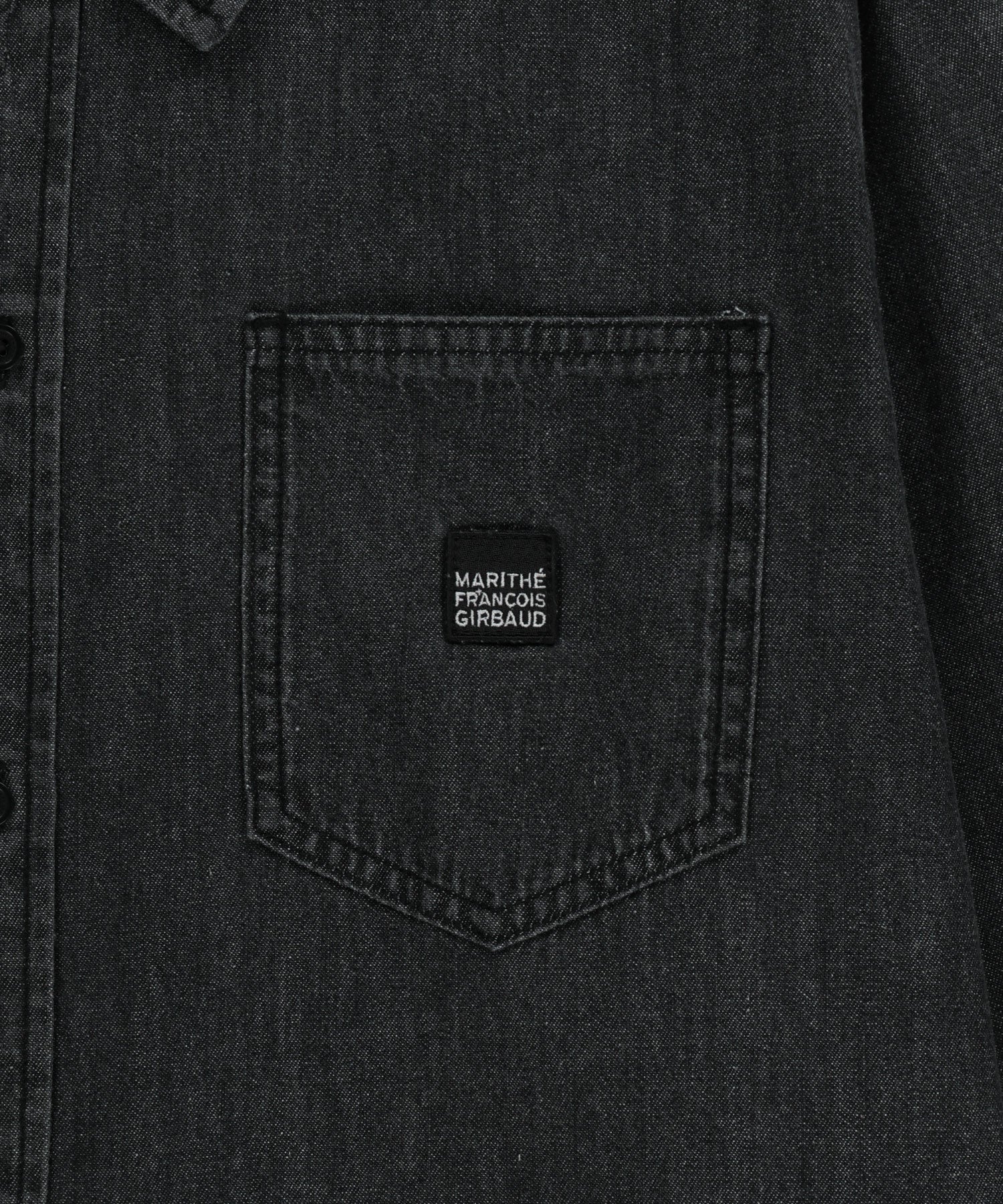 Marithe & Francois Girbaud - Logo Denim Shirt (Black) product image 9 | TRAB K-Fashion Australia