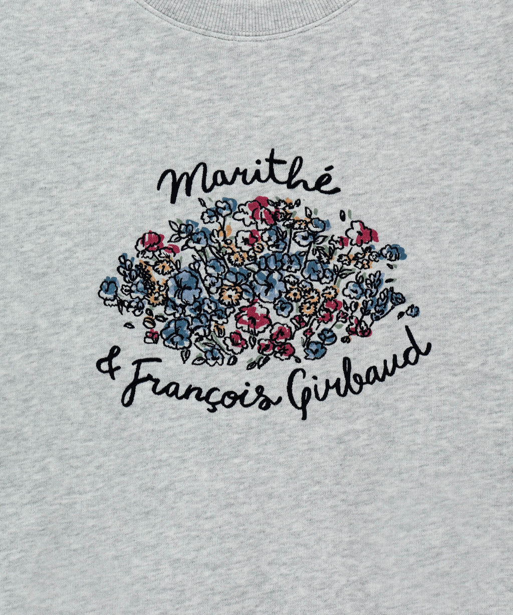 Marithe & Francois Girbaud - Bouquet Graphic Sweatshirt (Light Heather Gray) product image 9 | TRAB K-Fashion Australia