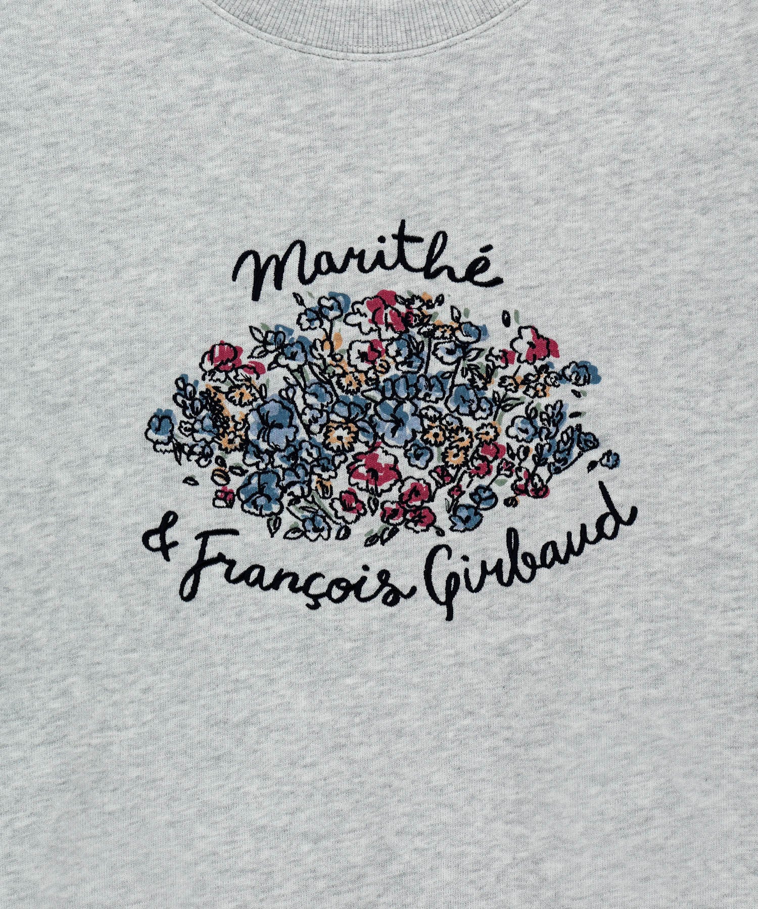 Marithe & Francois Girbaud - Bouquet Graphic Sweatshirt (Light Heather Gray) product image 9 | TRAB K-Fashion Australia