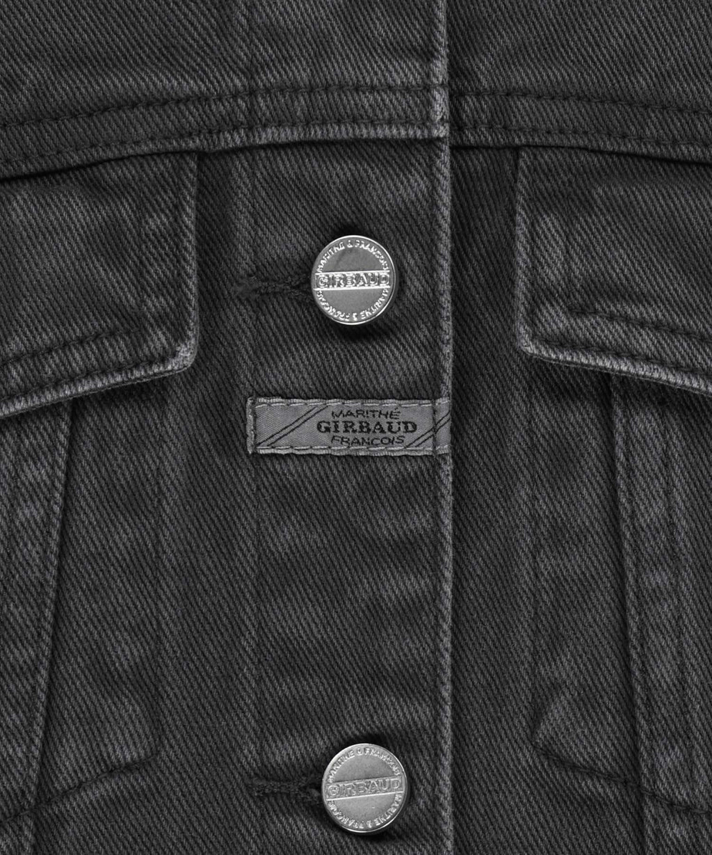 Marithe & Francois Girbaud - Collarless Denim Jacket (Dark Gray) product image 9 | TRAB K-Fashion Australia