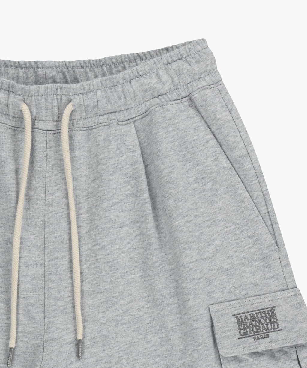 Marithe & Francois Girbaud - Classic Logo Cargo Sweat Shorts (Heather Gray) product image 9 | TRAB K-Fashion Australia