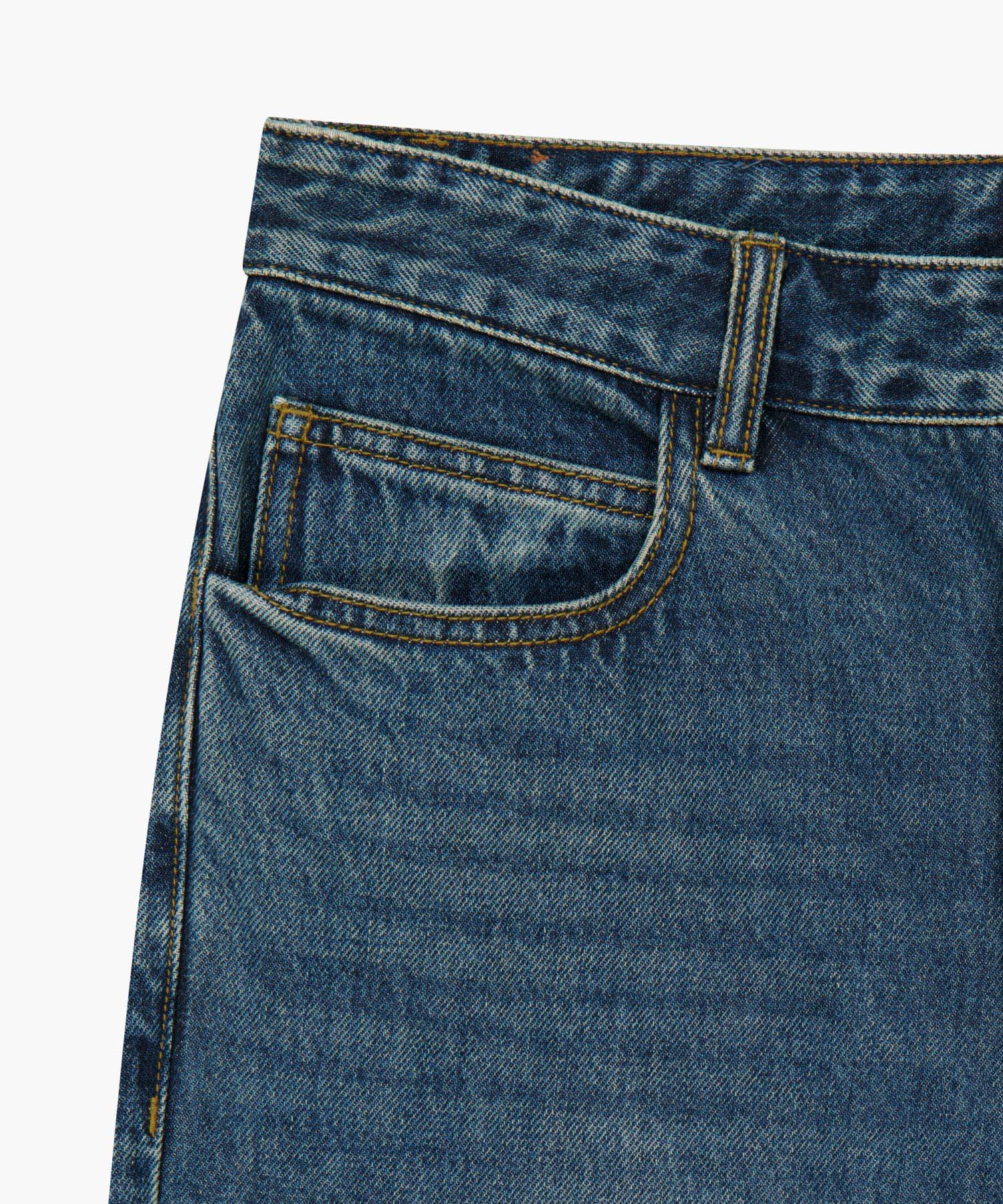 Marithe & Francois Girbaud - New M Slim Straight Denim Pants (Dark Blue) product image 9 | TRAB K-Fashion Australia