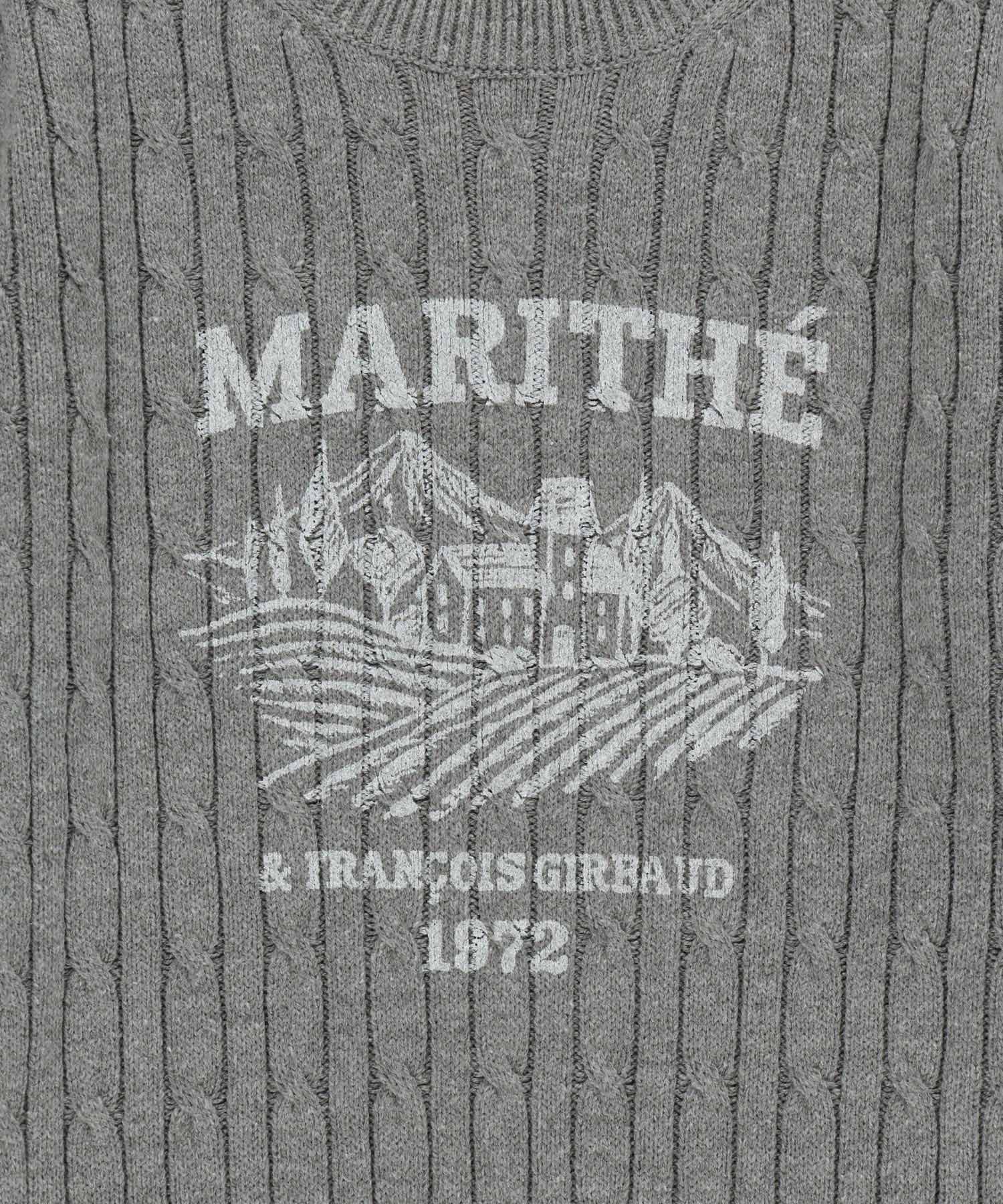 Marithe & Francois Girbaud - Vineyard Cable Knit Pullover (Melange Gray) product image 9 | TRAB K-Fashion Australia