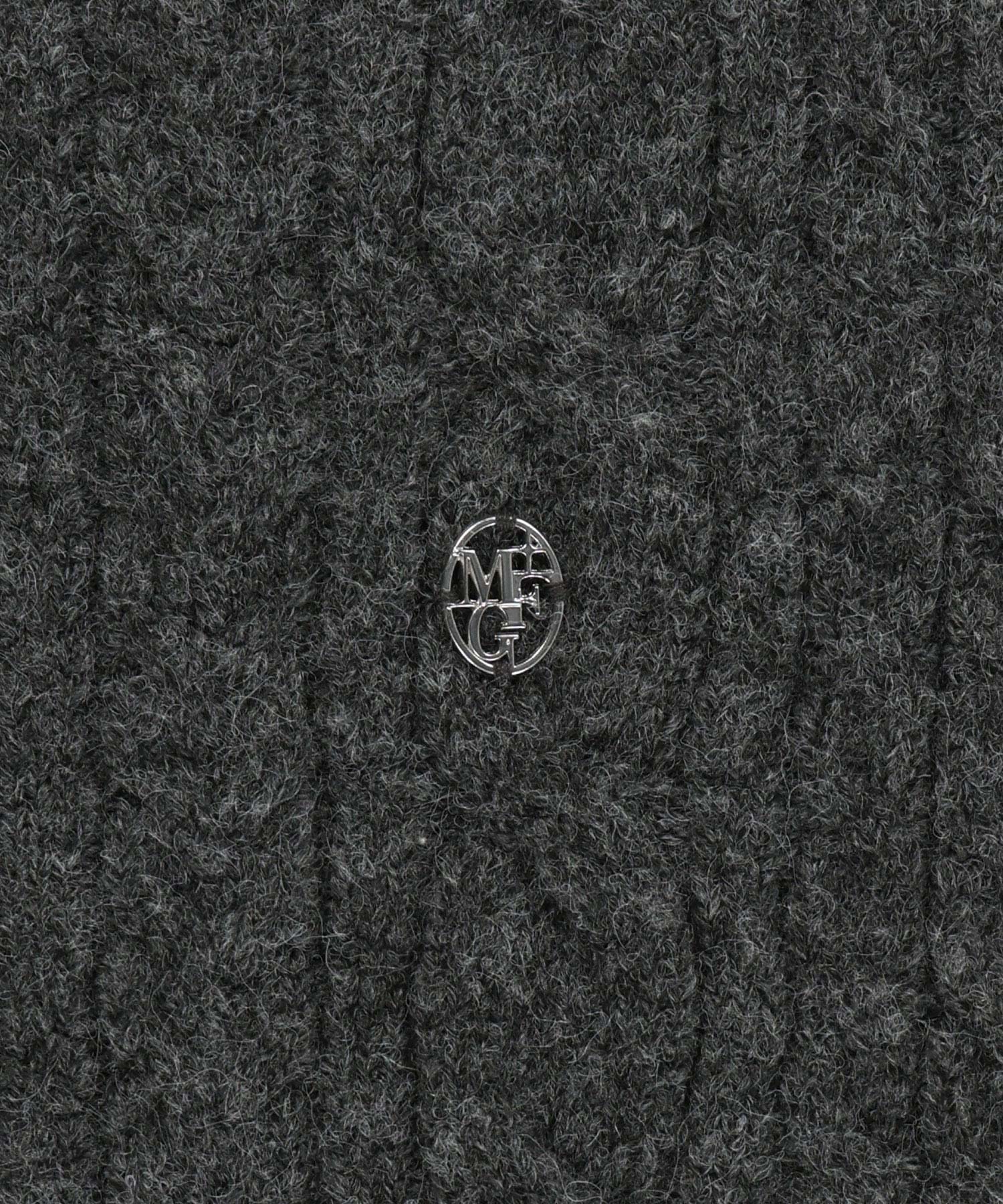 Marithe & Francois Girbaud - Side Ribbon Knit Vest (Charcoal) product image 9 | TRAB K-Fashion Australia