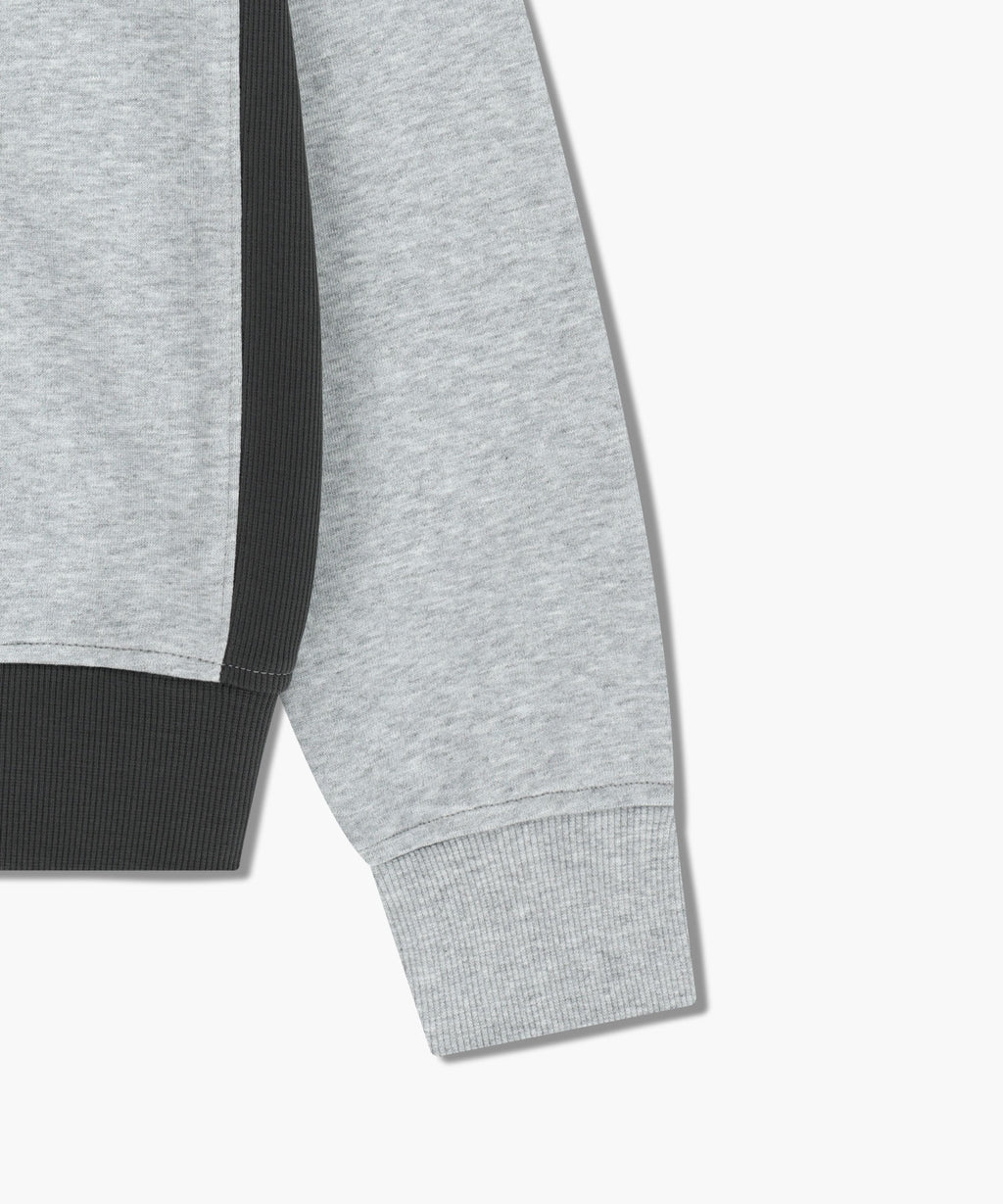 Marithe & Francois Girbaud - Classic Logo Side Color Block Sweatshirt (Heather Gray) product image 9 | TRAB K-Fashion Australia
