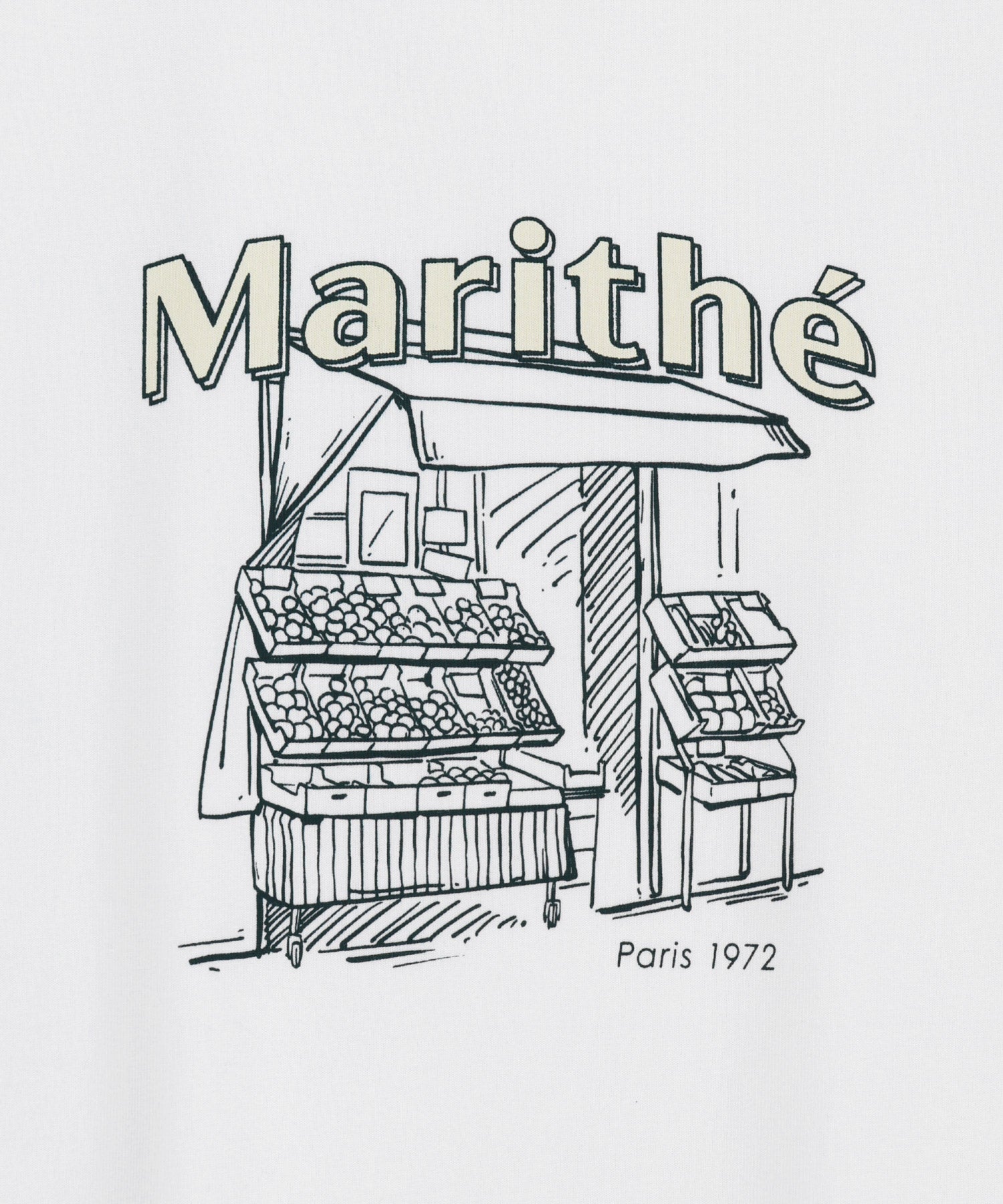 Marithe & Francois Girbaud - French Fruit Shop Graphic Tee (White) product image 9 | TRAB K-Fashion Australia