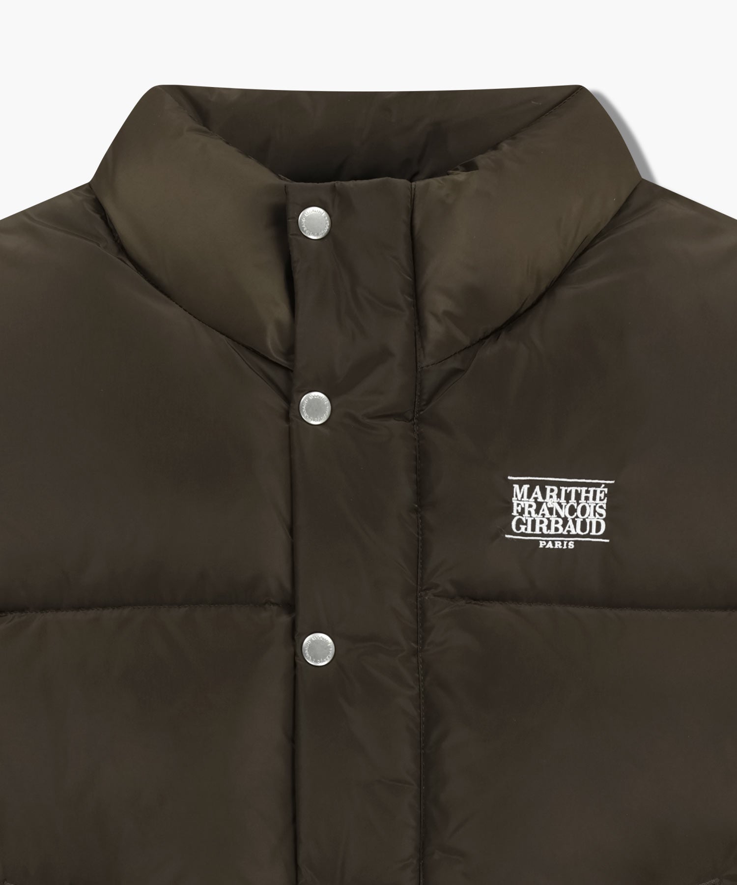 Marithe & Francois Girbaud - Classic Logo Down Vest (Dark Brown) product image 9 | TRAB K-Fashion Australia