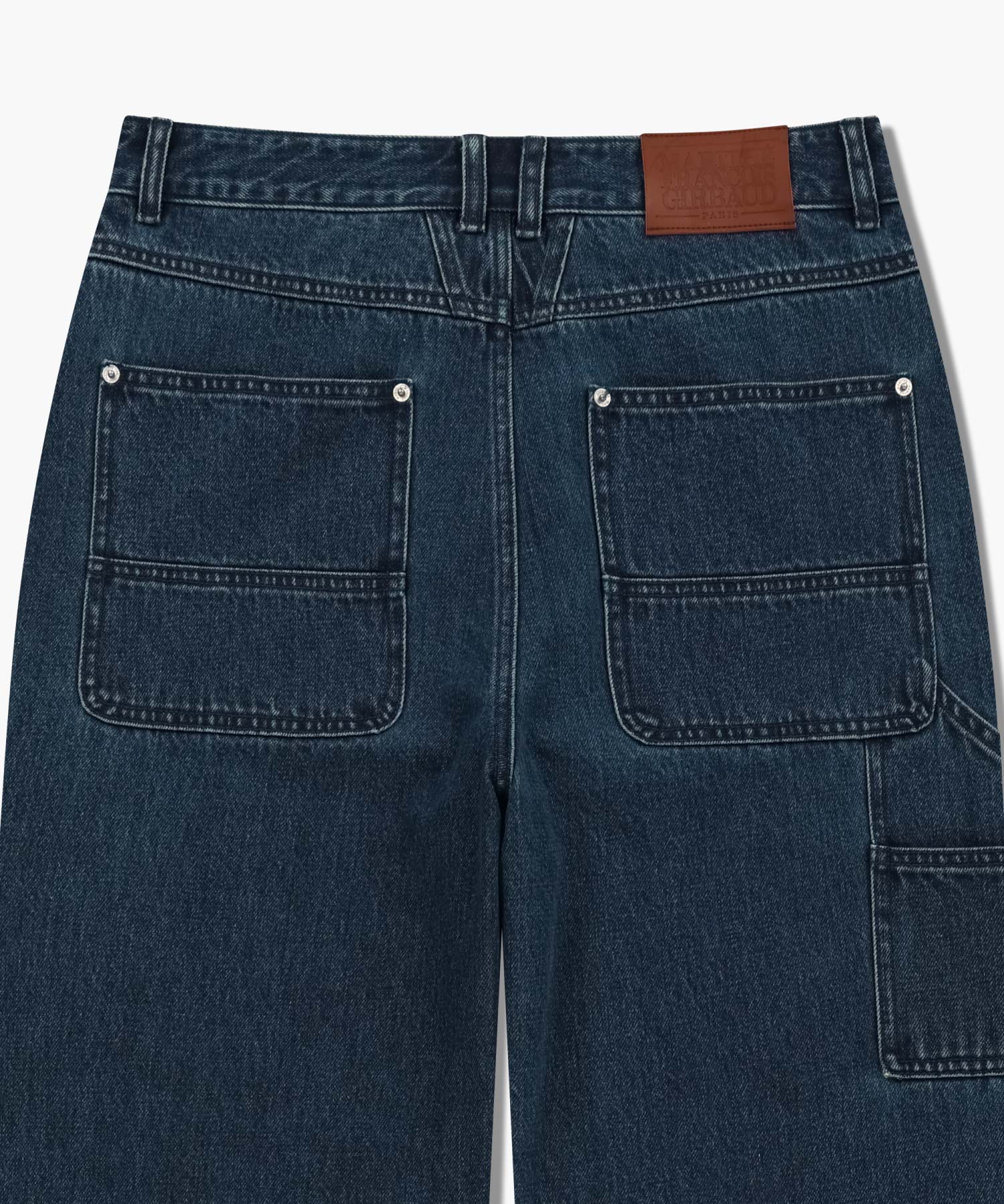 Marithe & Francois Girbaud - Double Knee Carpenter Denim Pants (Dark Blue) product image 9 | TRAB K-Fashion Australia