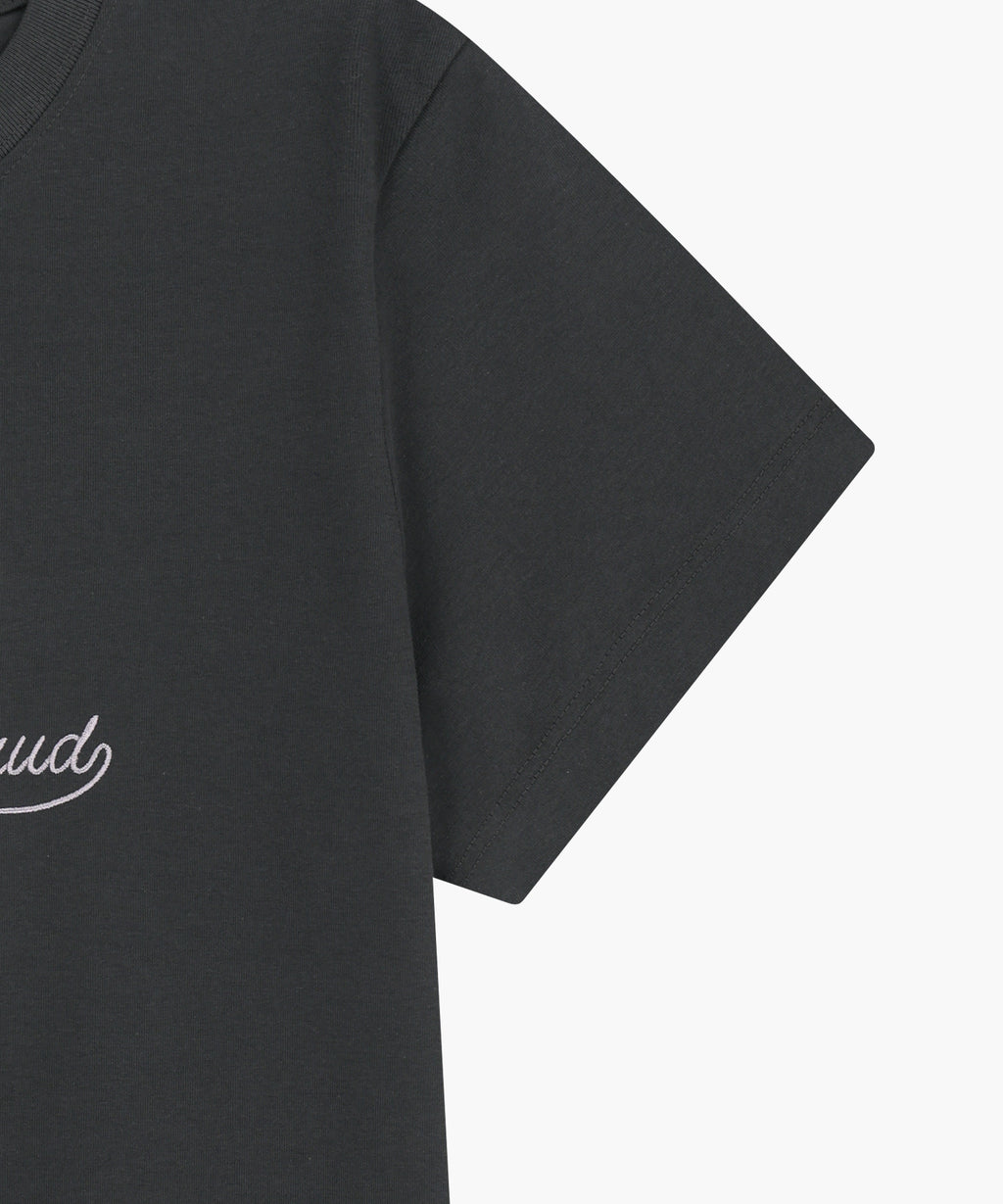 Marithe & Francois Girbaud - Sorona Cool Ribbon Graphic Crop Tee (Charcoal) product image 9 | TRAB K-Fashion Australia