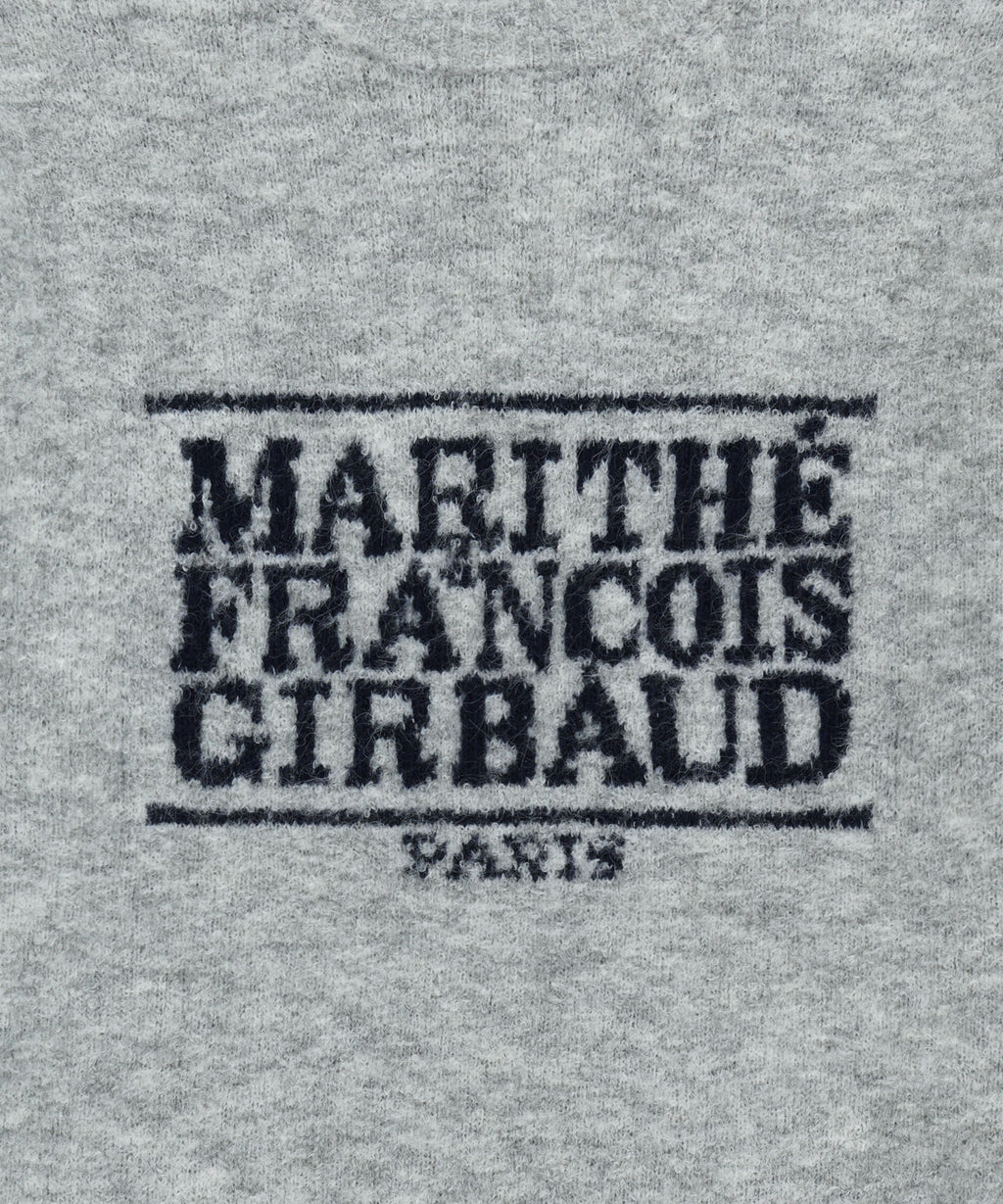 Marithe & Francois Girbaud - Boucle Classic Logo Knit Pullover (Light Gray) product image 9 | TRAB K-Fashion Australia
