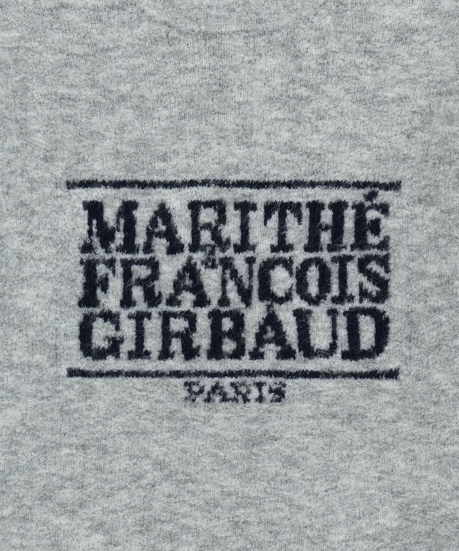 Marithe & Francois Girbaud - Boucle Classic Logo Knit Pullover (Light Gray) product image 9 | TRAB K-Fashion Australia