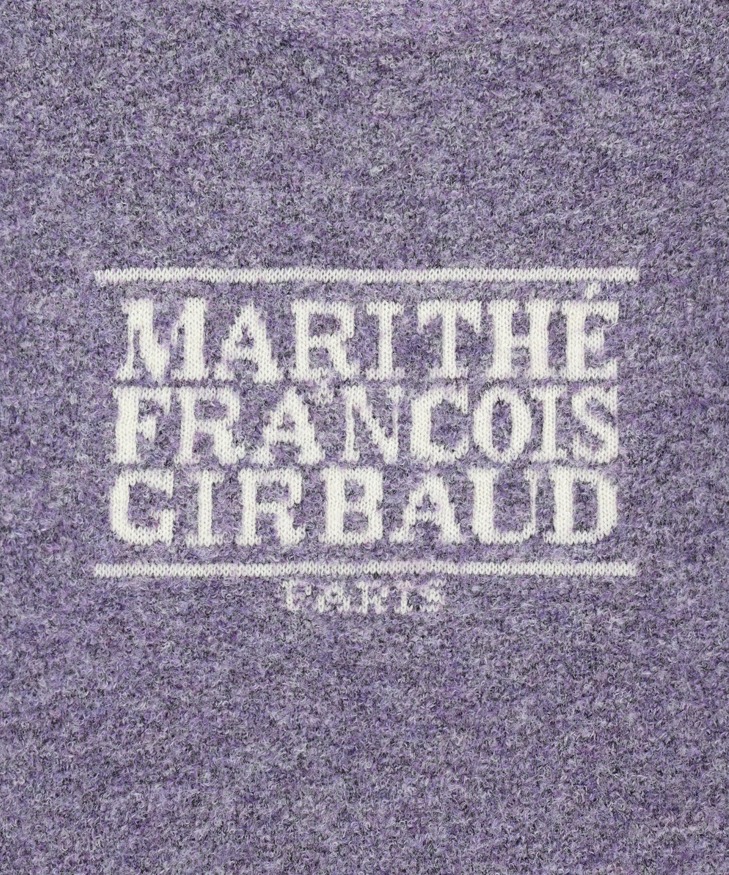 Marithe & Francois Girbaud - Boucle Classic Logo Knit Pullover (Light Purple) product image 9 | TRAB K-Fashion Australia