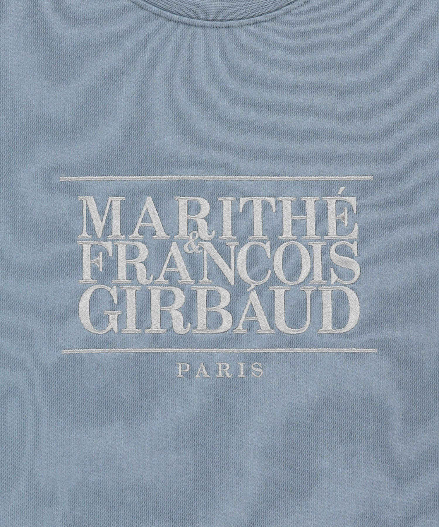 Marithe & Francois Girbaud - Classic Logo Crop Sweatshirt (Sky Blue) product image 9 | TRAB K-Fashion Australia