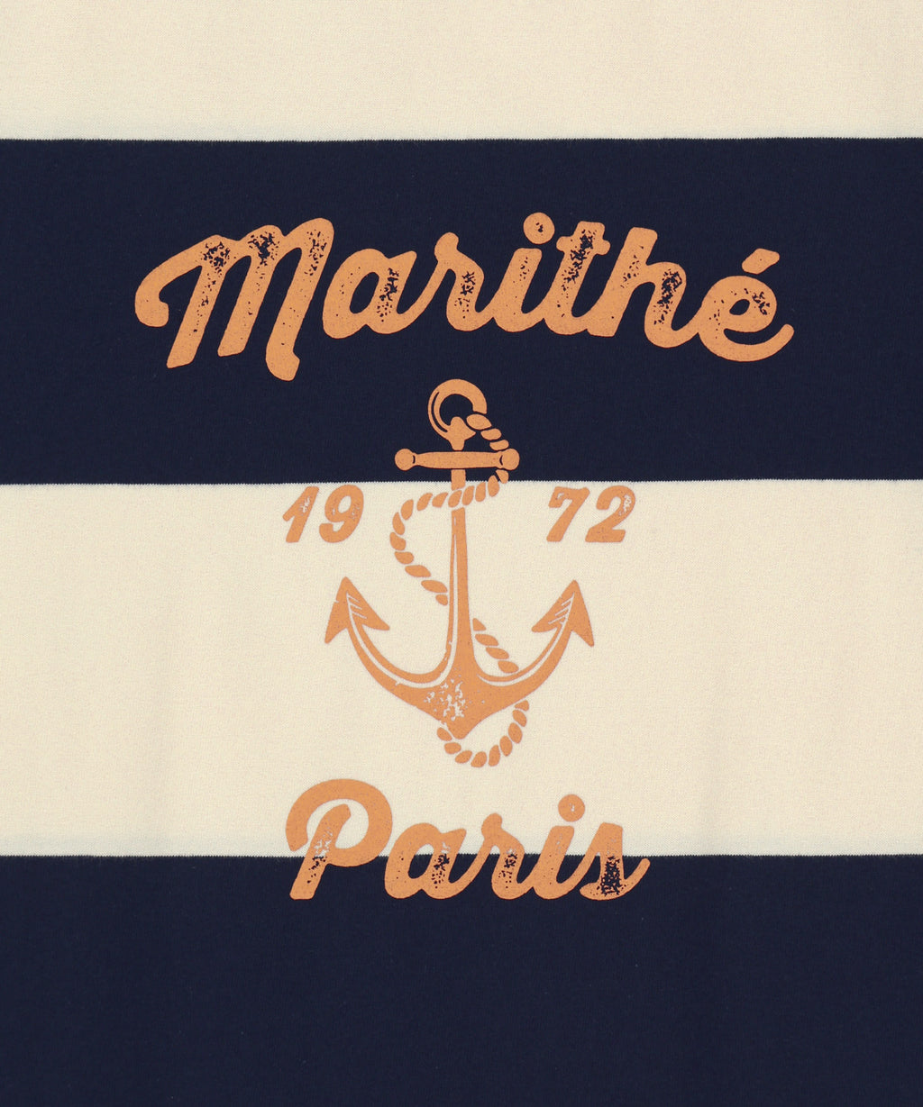Marithe & Francois Girbaud - Marine Graphic Stripe Tee (Navy) product image 9 | TRAB K-Fashion Australia