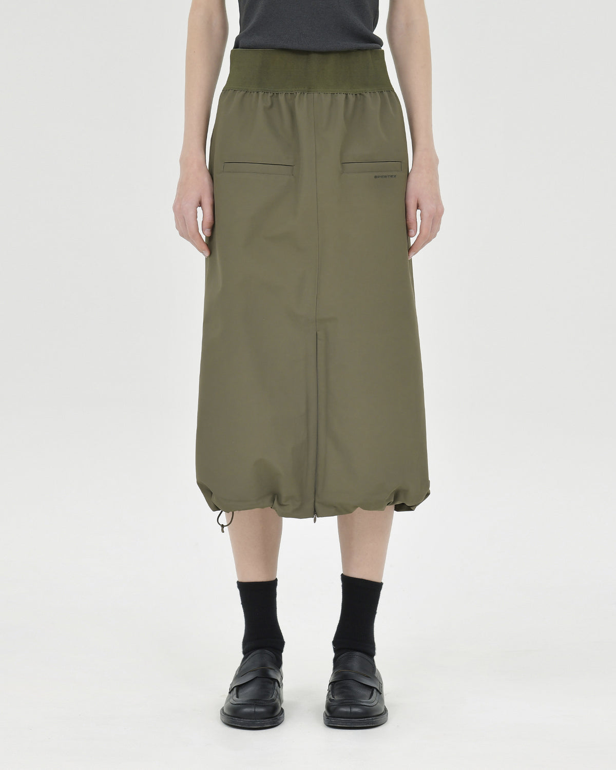 Brownyard - Shirring Skirt (Olive) product image 1 | TRAB K-Fashion Australia
