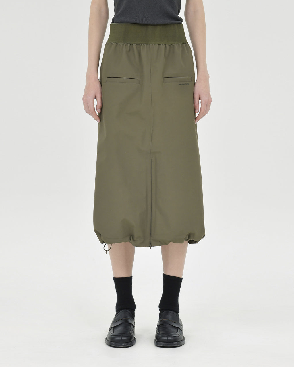 Brownyard - Shirring Skirt (Olive) product image 1 | TRAB K-Fashion Australia