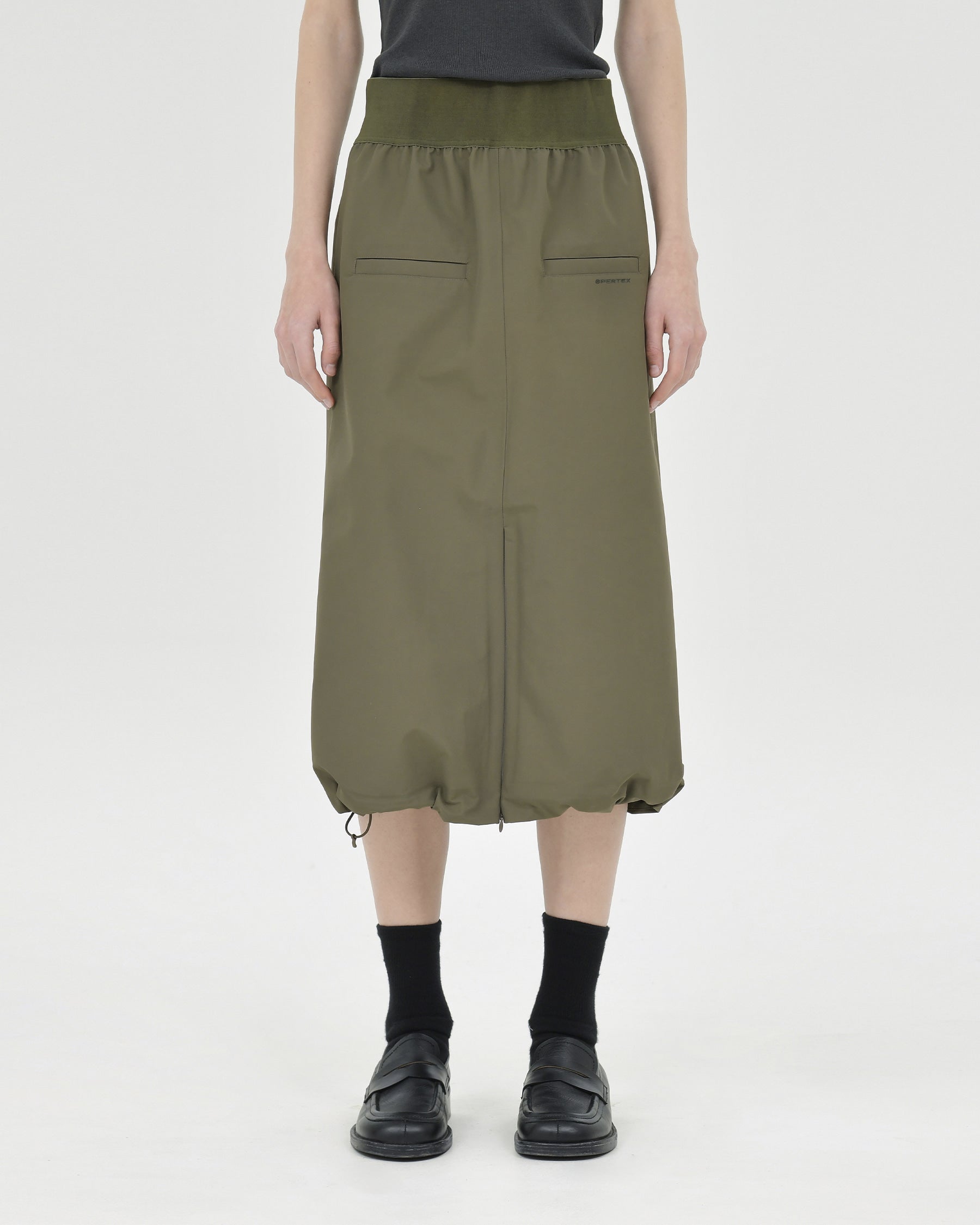 Brownyard - Shirring Skirt (Olive) product image 1 | TRAB K-Fashion Australia